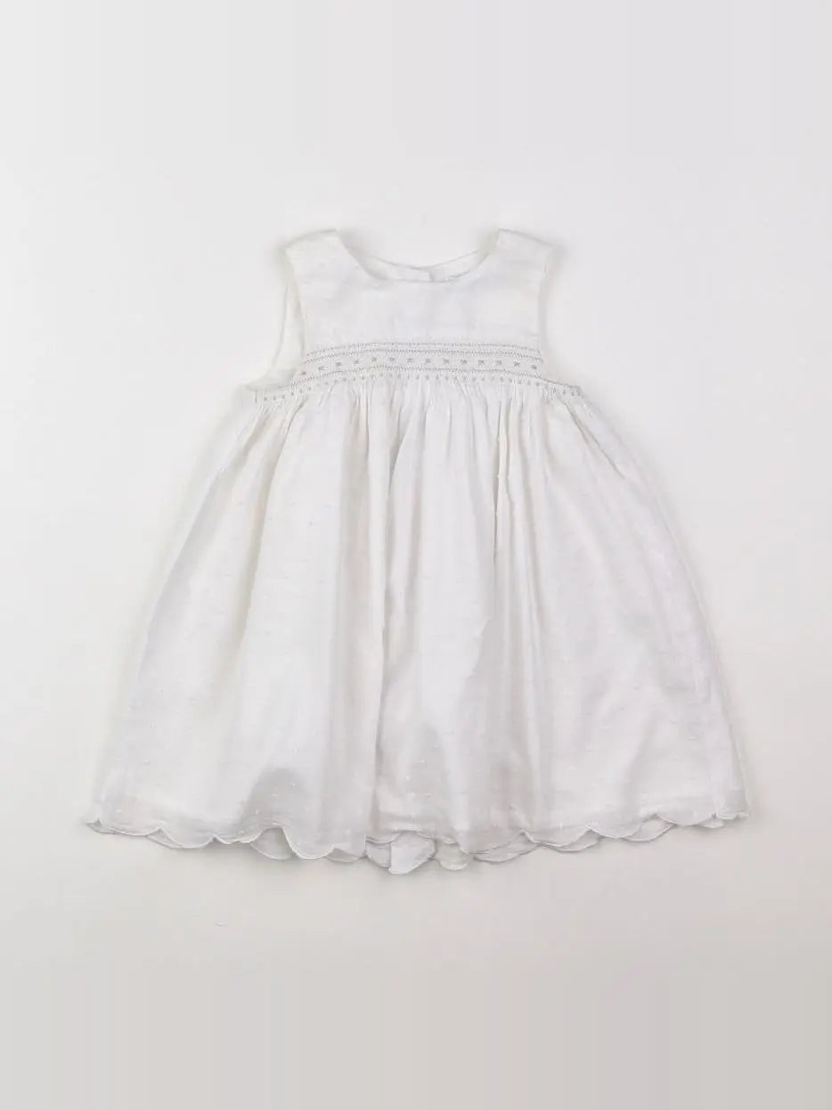 Vertbaudet - robe blanc - 18 mois