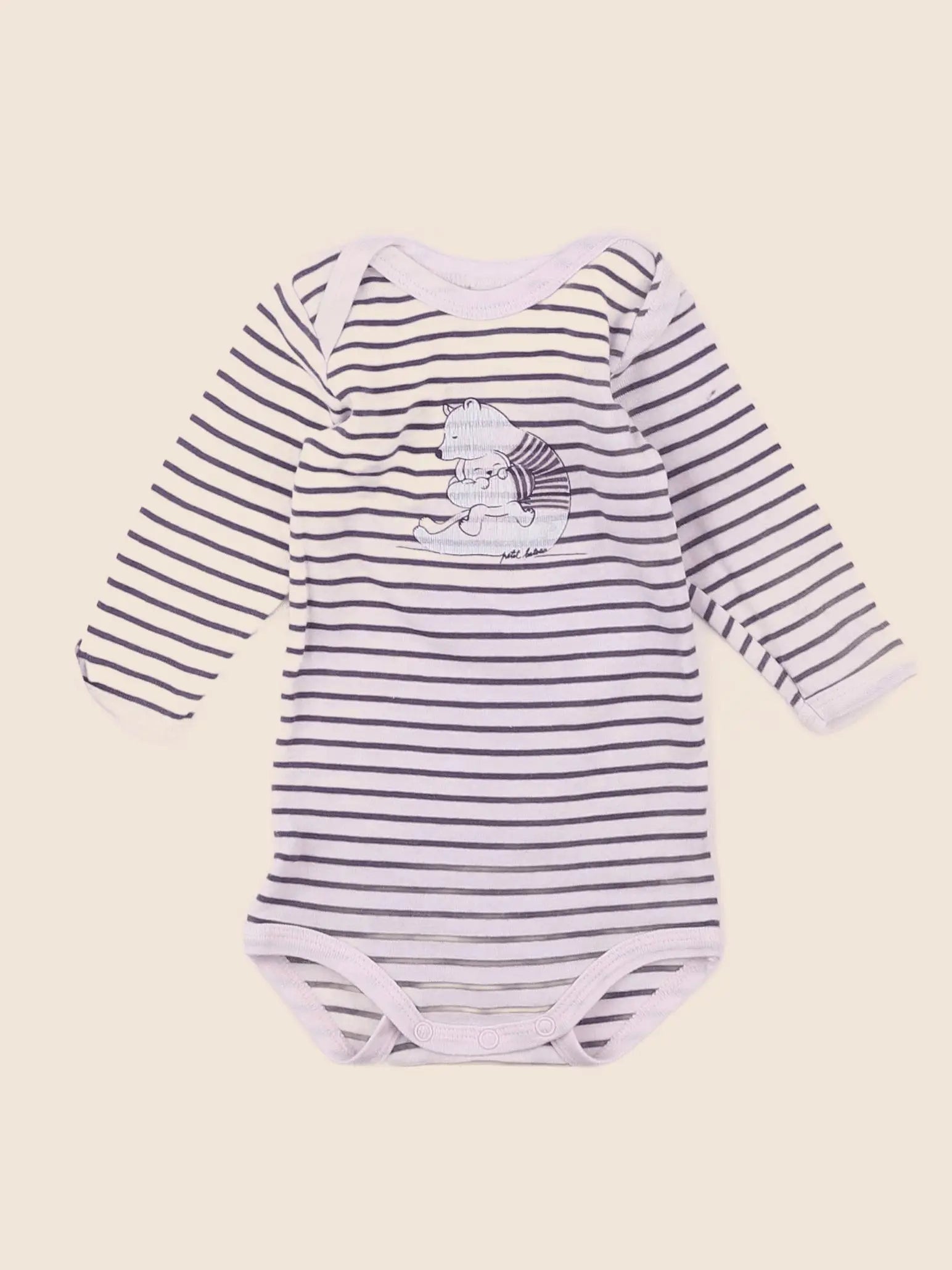 Petit Bateau - body rose - 3 mois