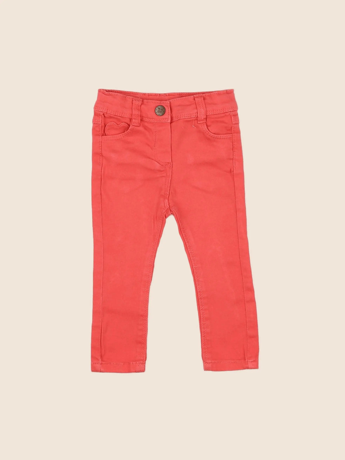 Tape à l'oeil - pantalon orange - 6 mois