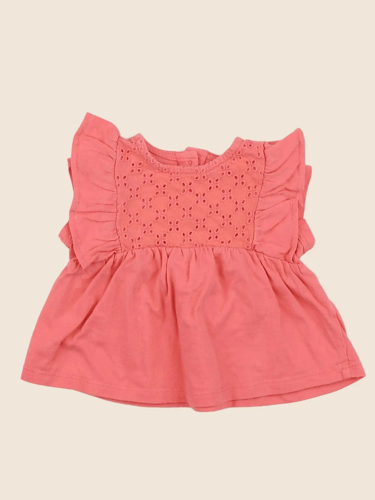 Vertbaudet - tee-shirt rose - 6 mois