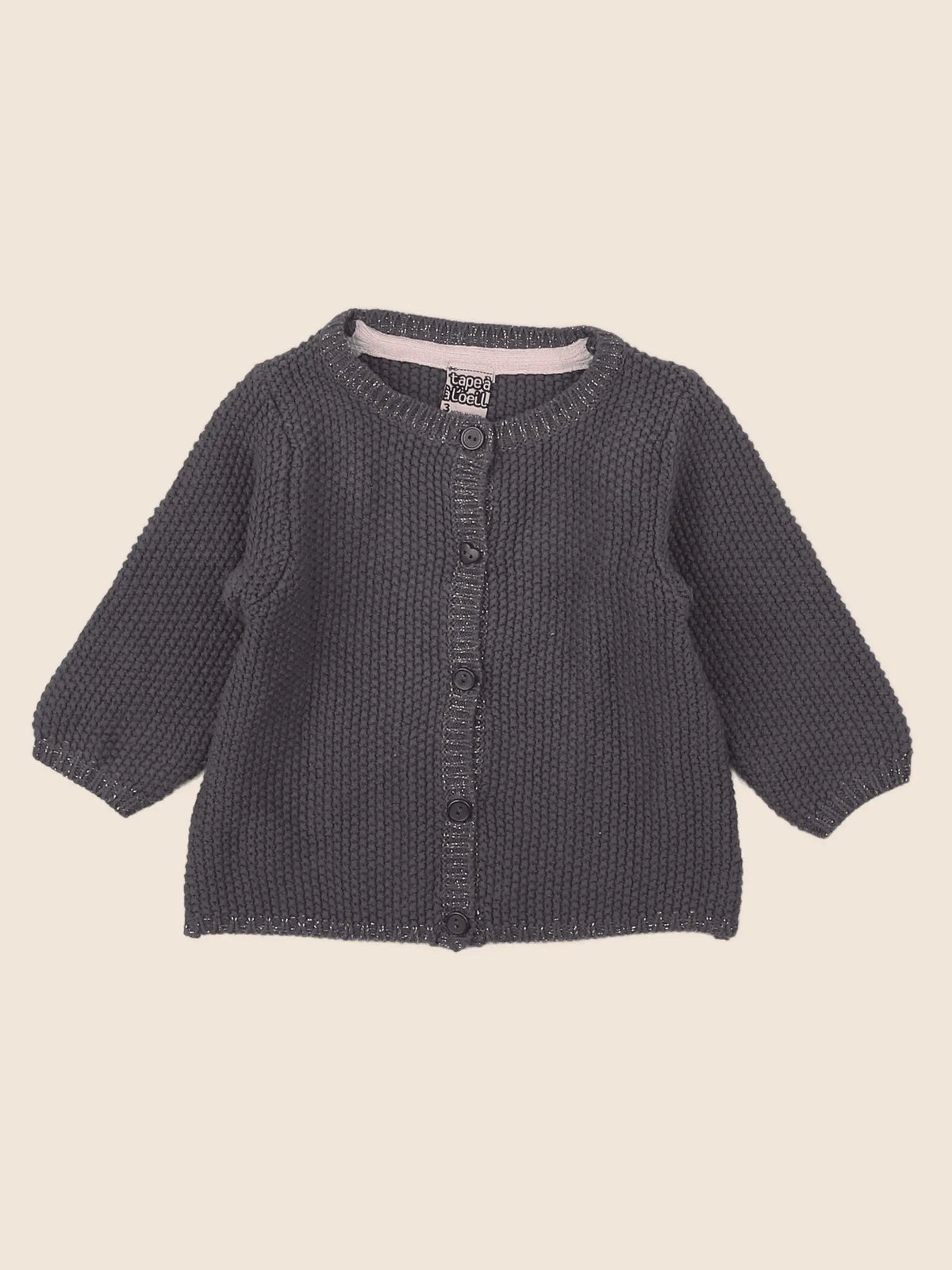 Tape à l'oeil - gilet gris - 3 mois