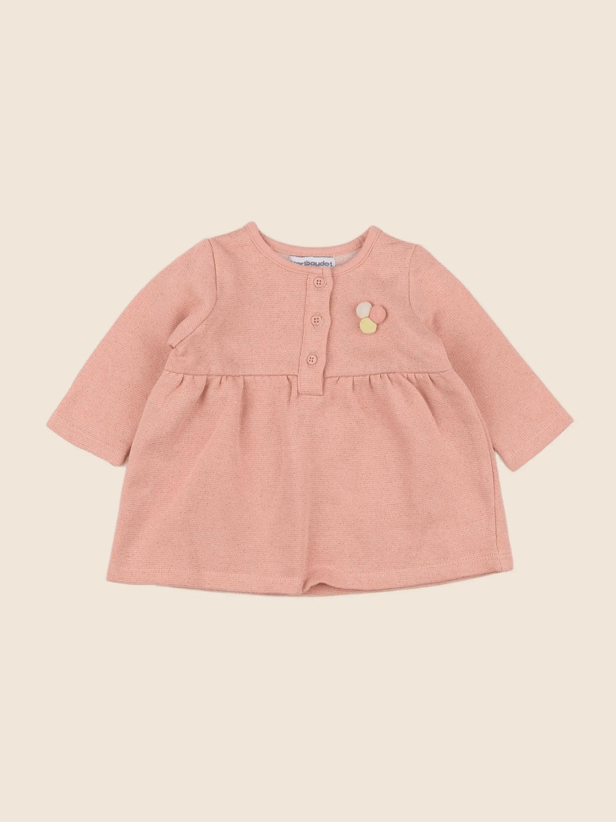 Vertbaudet - robe rose - 3 mois