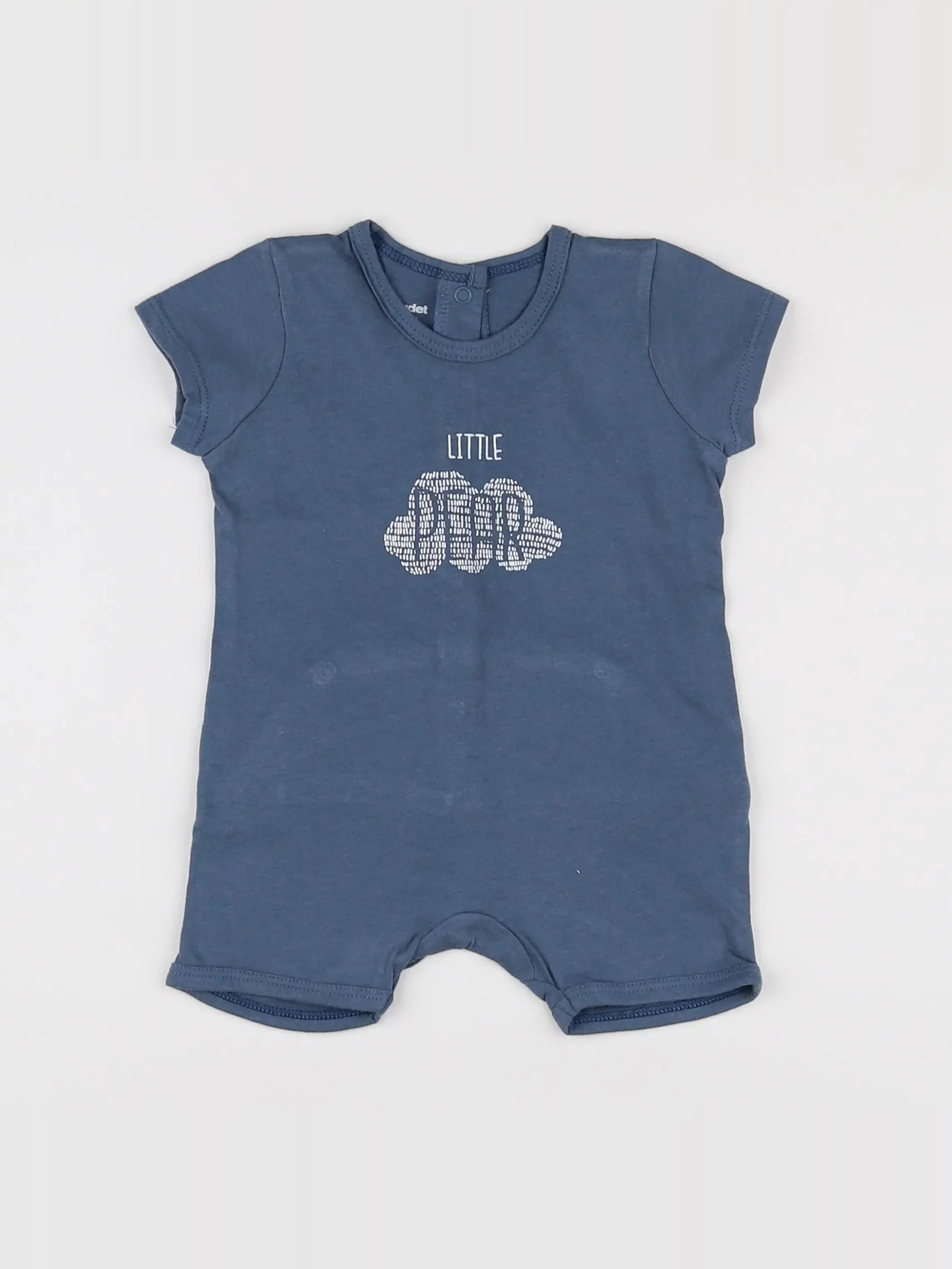 Vertbaudet - pyjama coton bleu - 3 mois