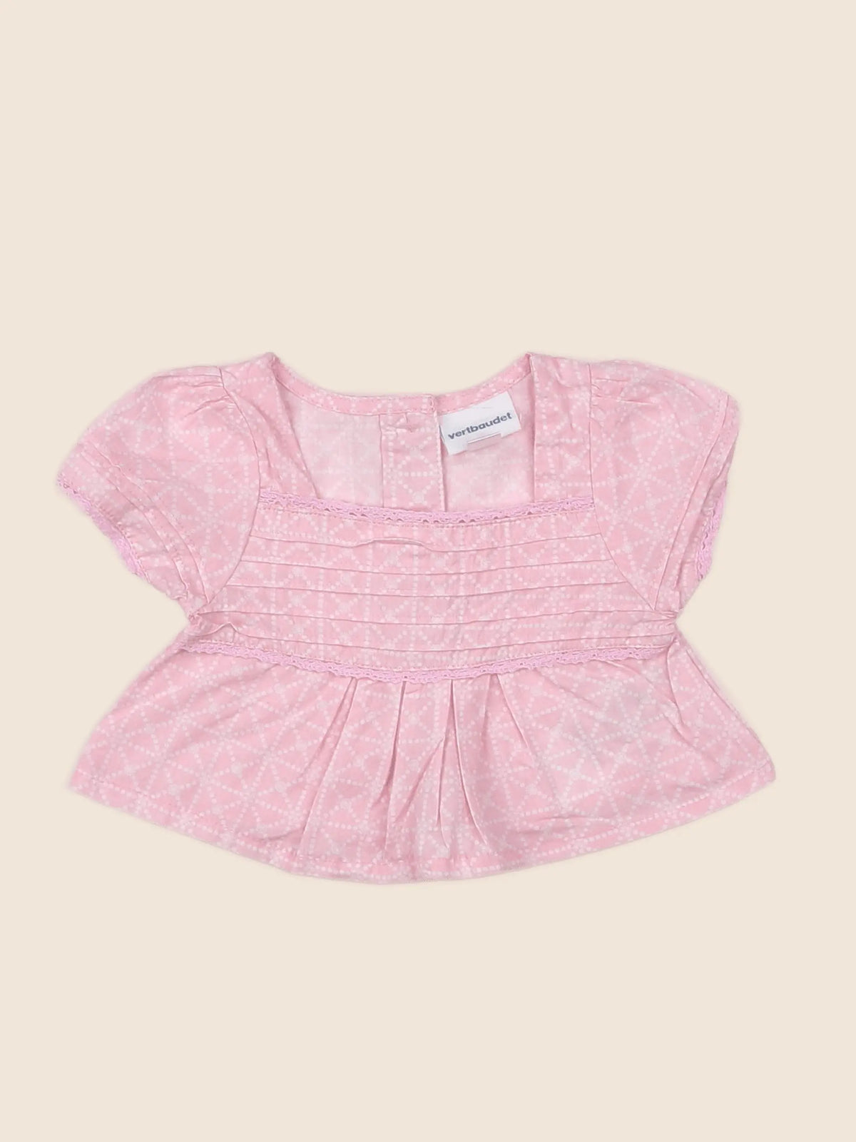 Vertbaudet - blouse rose - 1 mois