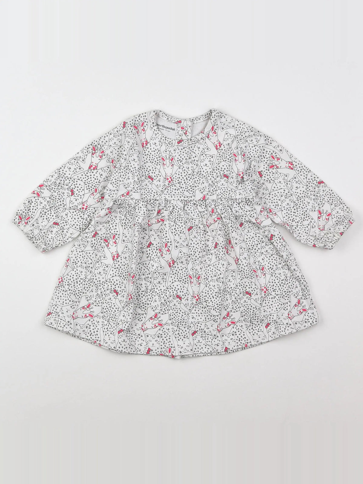 Vertbaudet - robe blanc - 9 mois