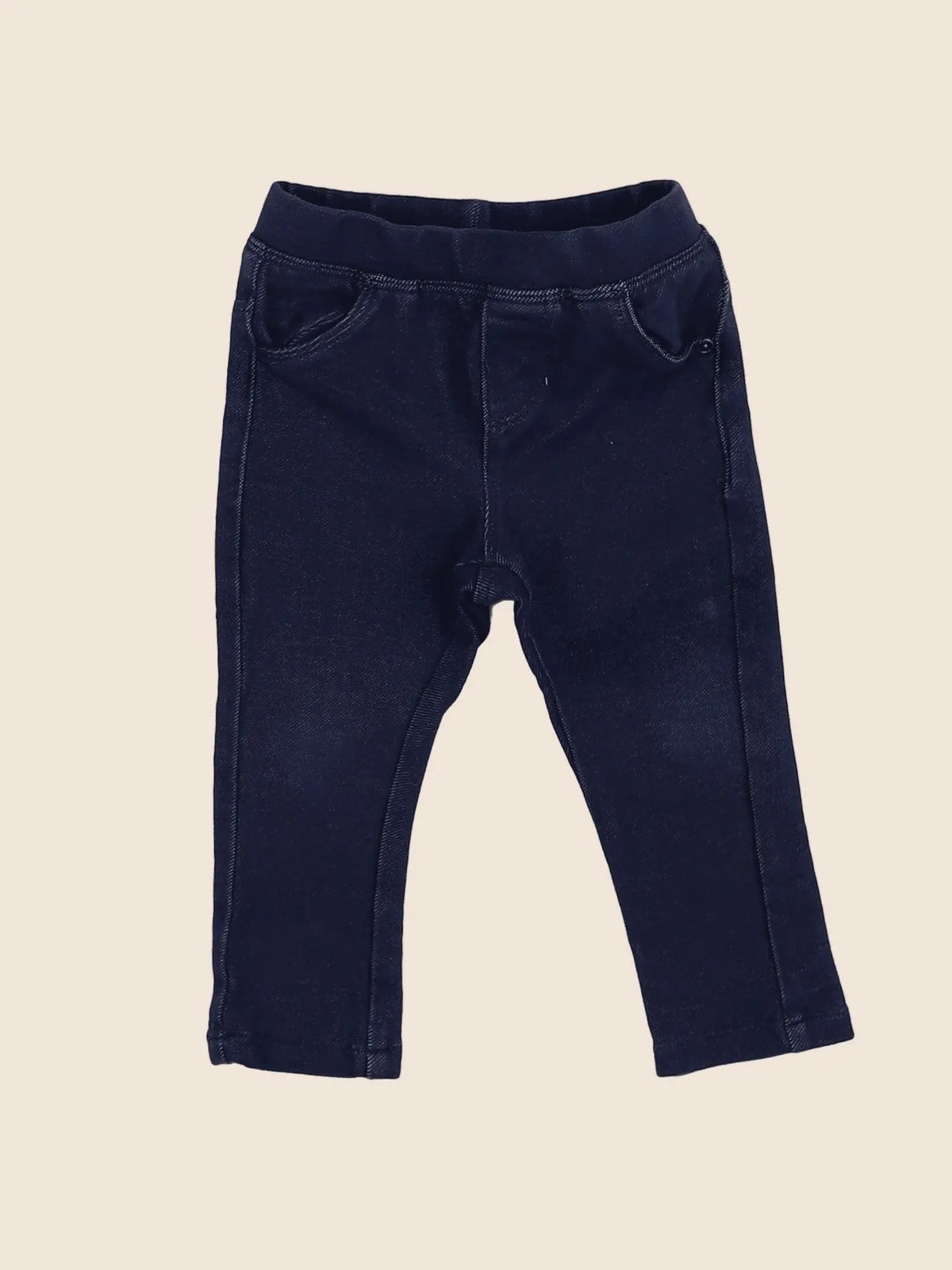 Vertbaudet - jegging bleu - 12 mois