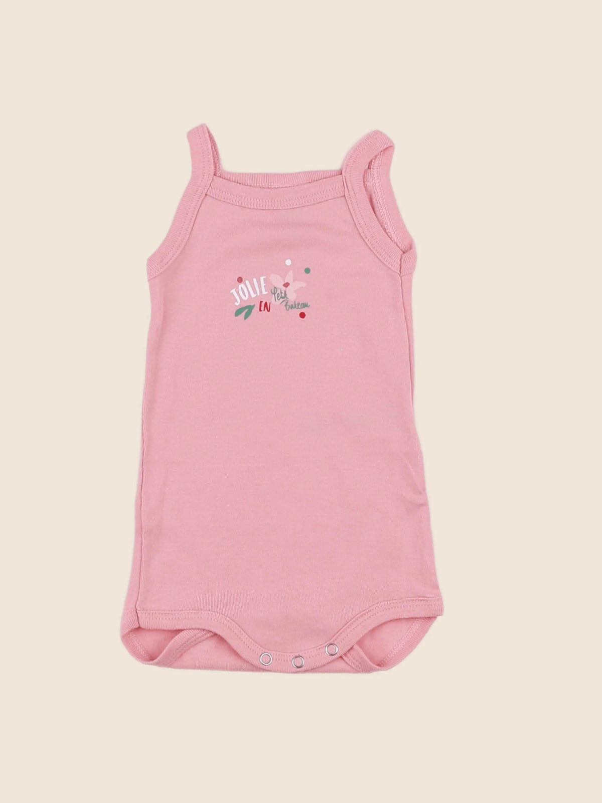 Petit Bateau - body rose - 3 mois
