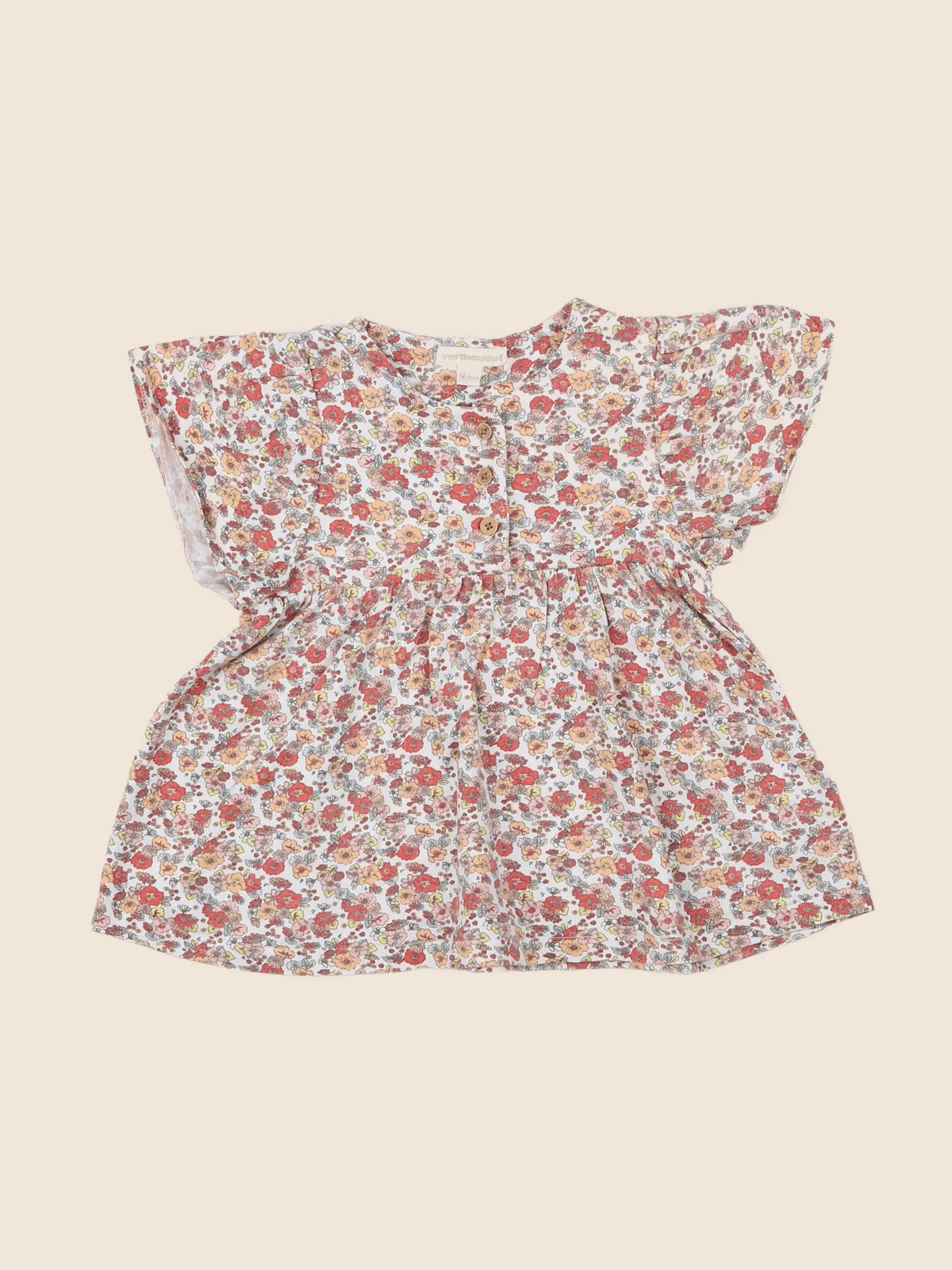 Vertbaudet - robe multicolore - 12 mois