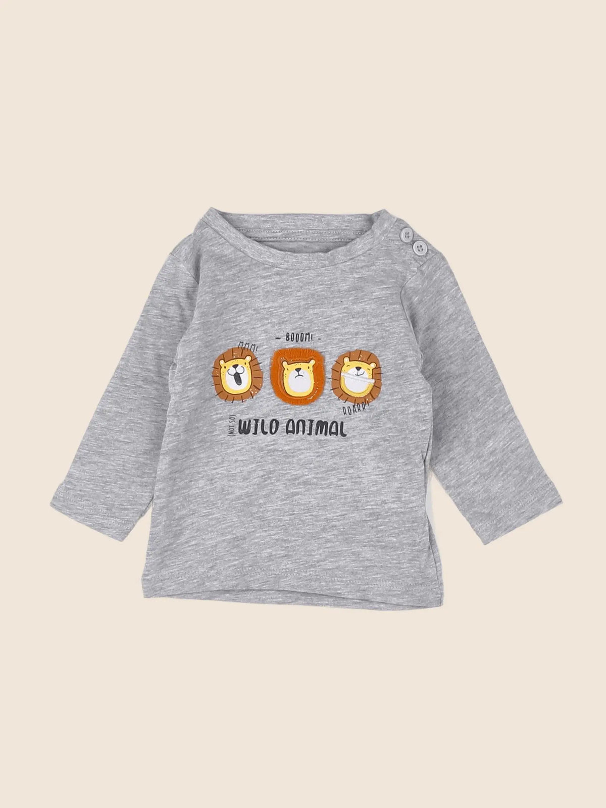 Vertbaudet - tee-shirt gris - 3 mois