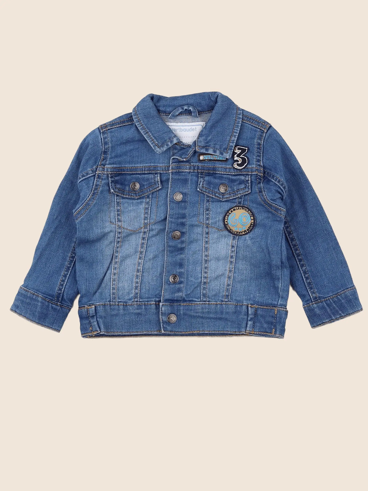 Vertbaudet - veste bleu - 18 mois