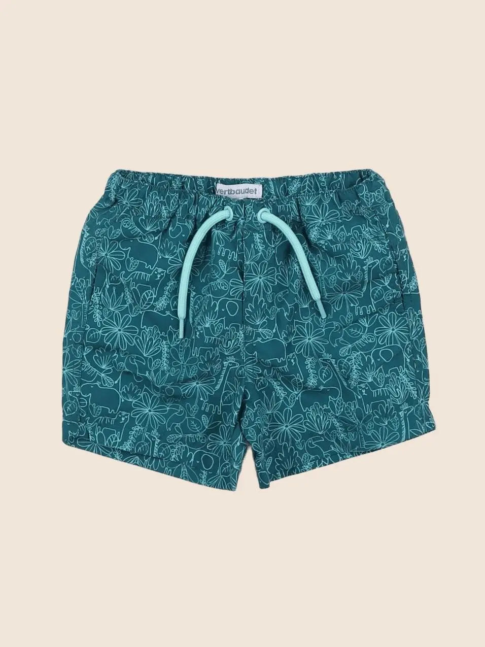 Vertbaudet - maillot de bain vert - 12 mois