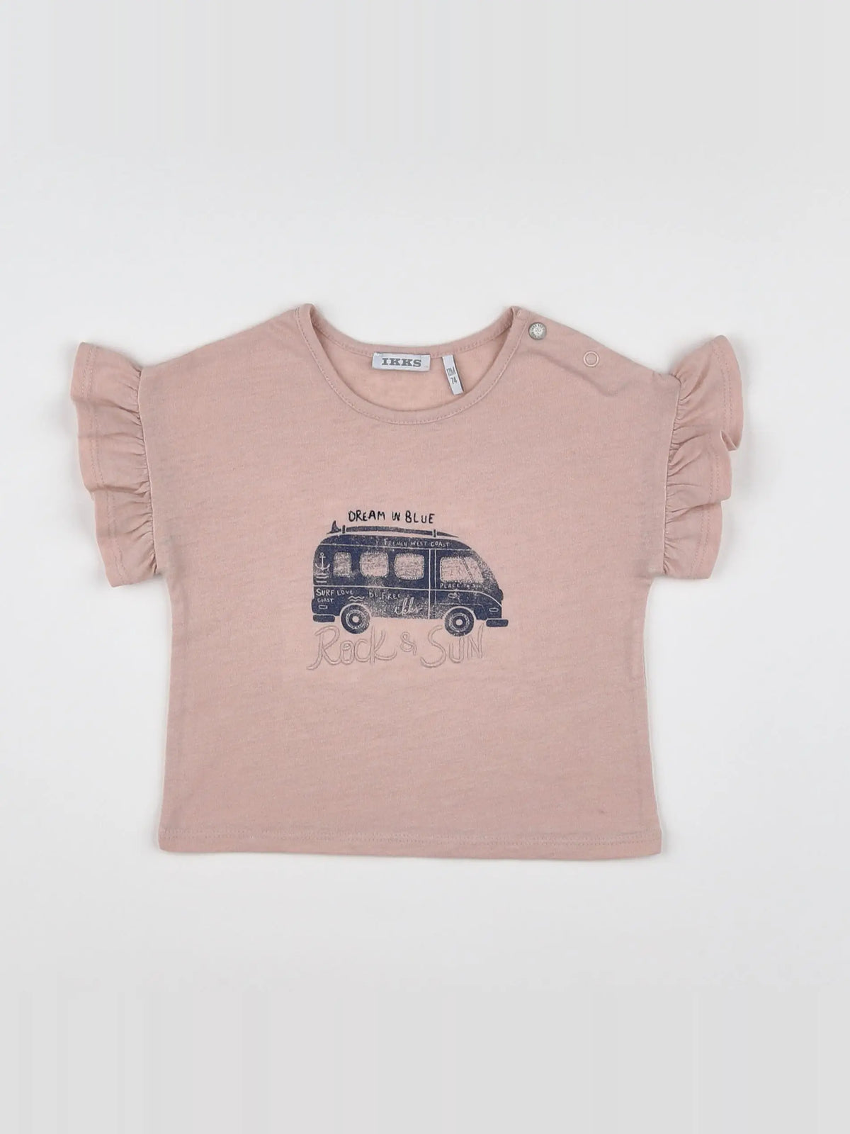 IKKS - tee-shirt rose - 12 mois