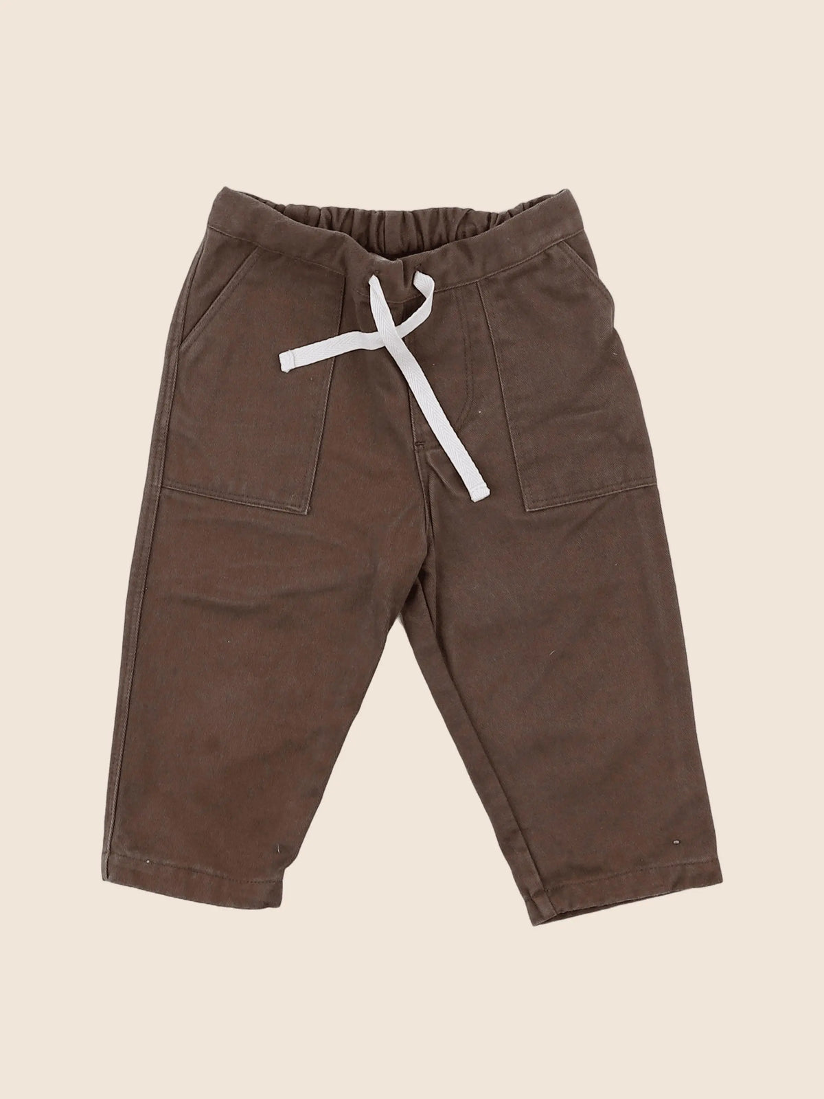Natalys - pantalon marron - 12 mois