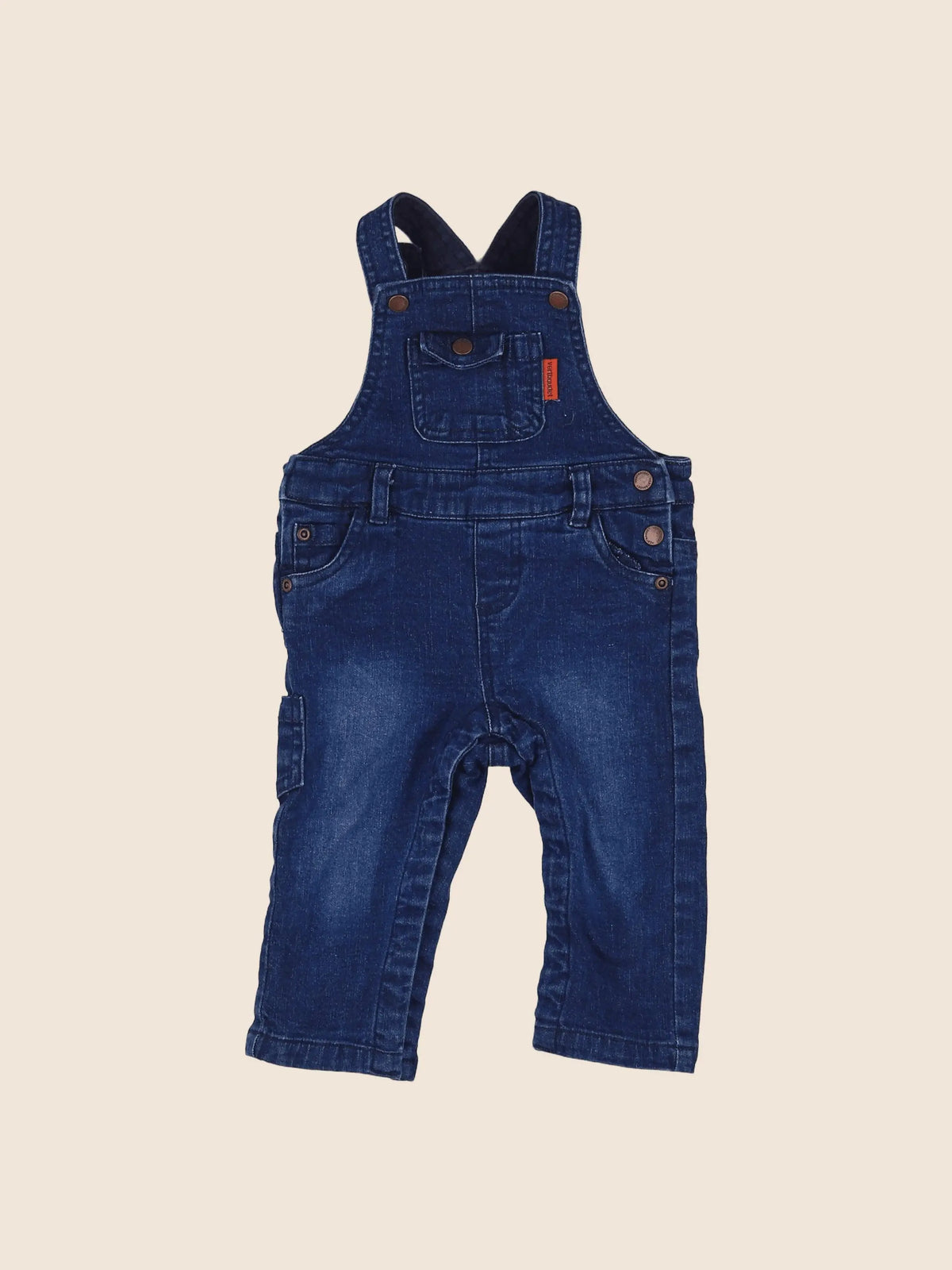 Vertbaudet - salopette bleu - 9 mois