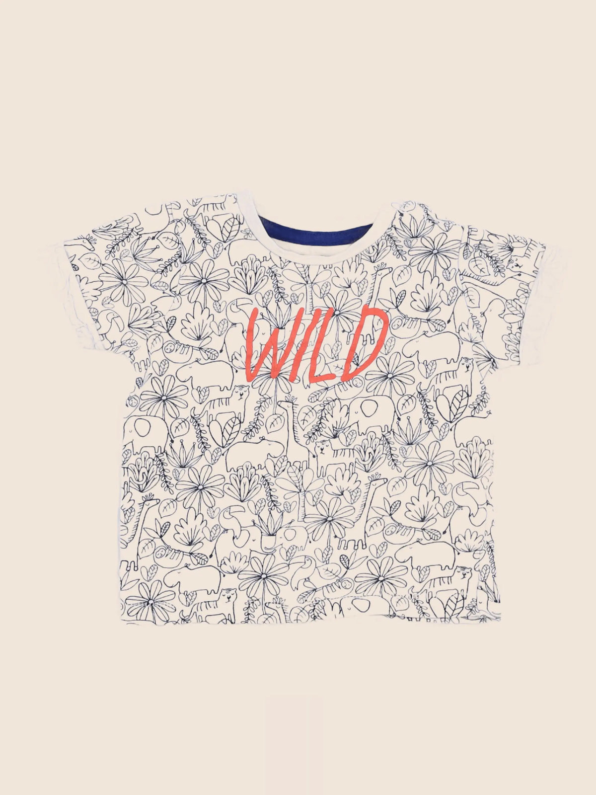 Vertbaudet - tee-shirt beige - 12 mois