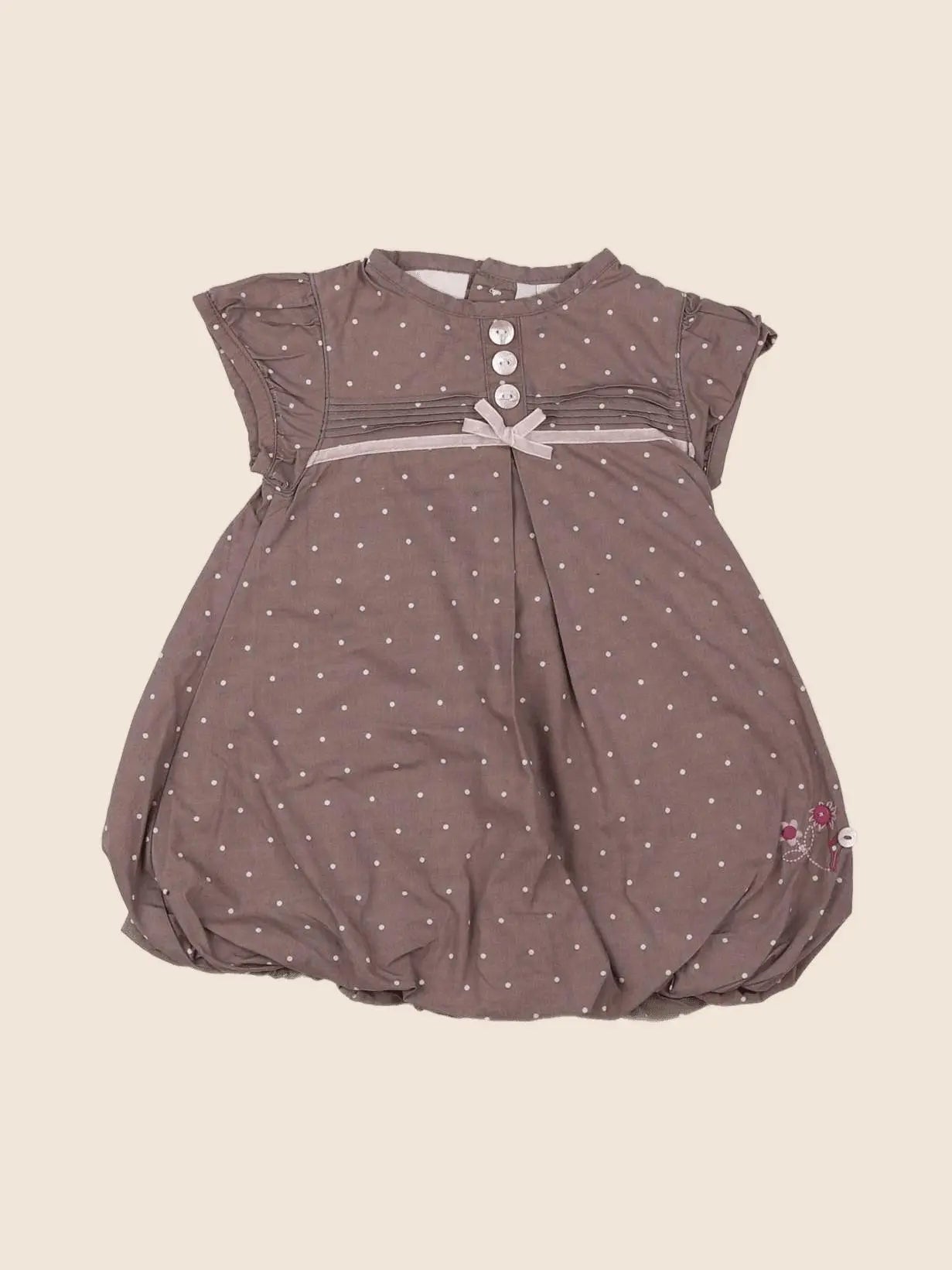 Cadet Rousselle - robe marron - 6 mois