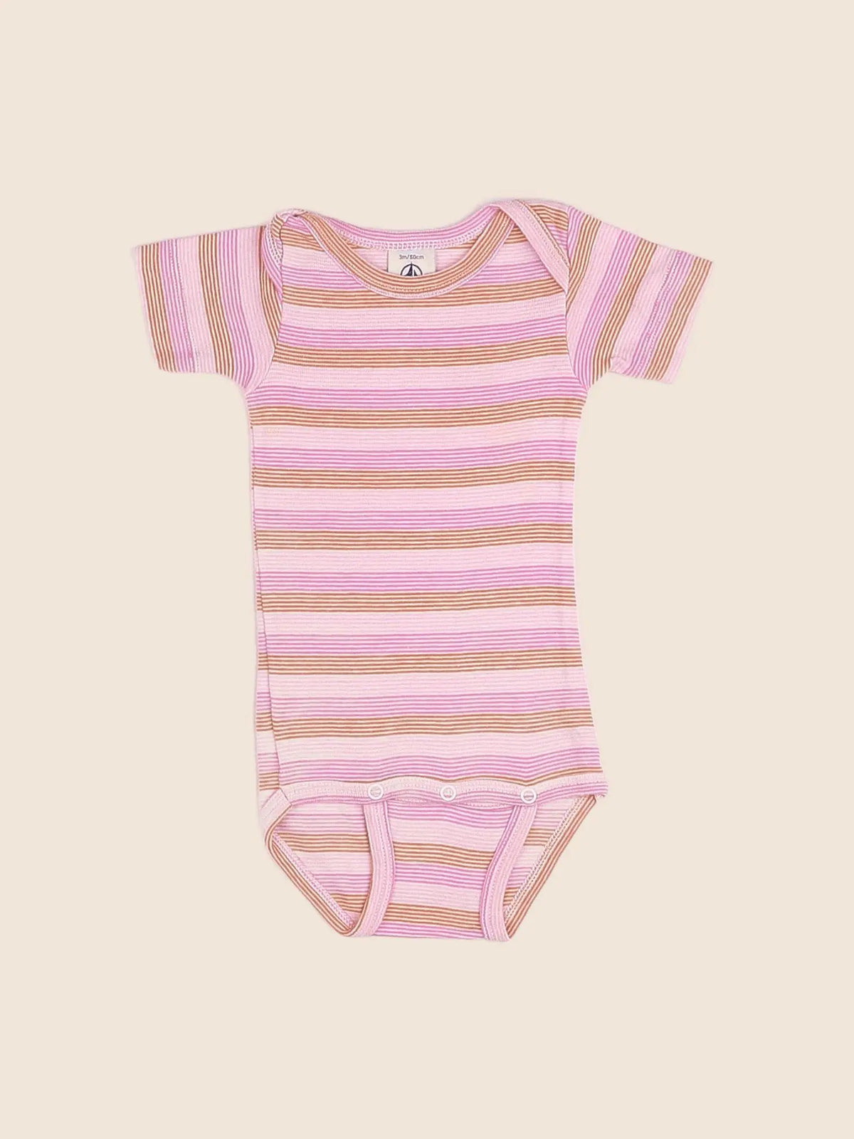Petit Bateau - body rose - 3 mois