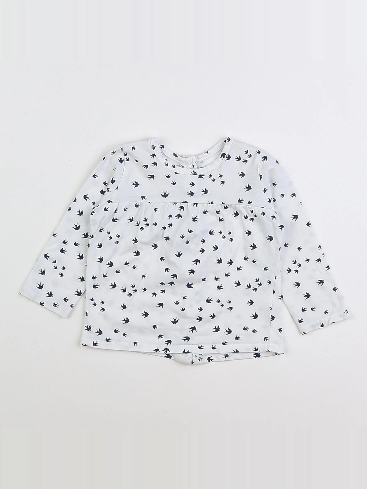 Vertbaudet - tee-shirt bleu - 9 mois