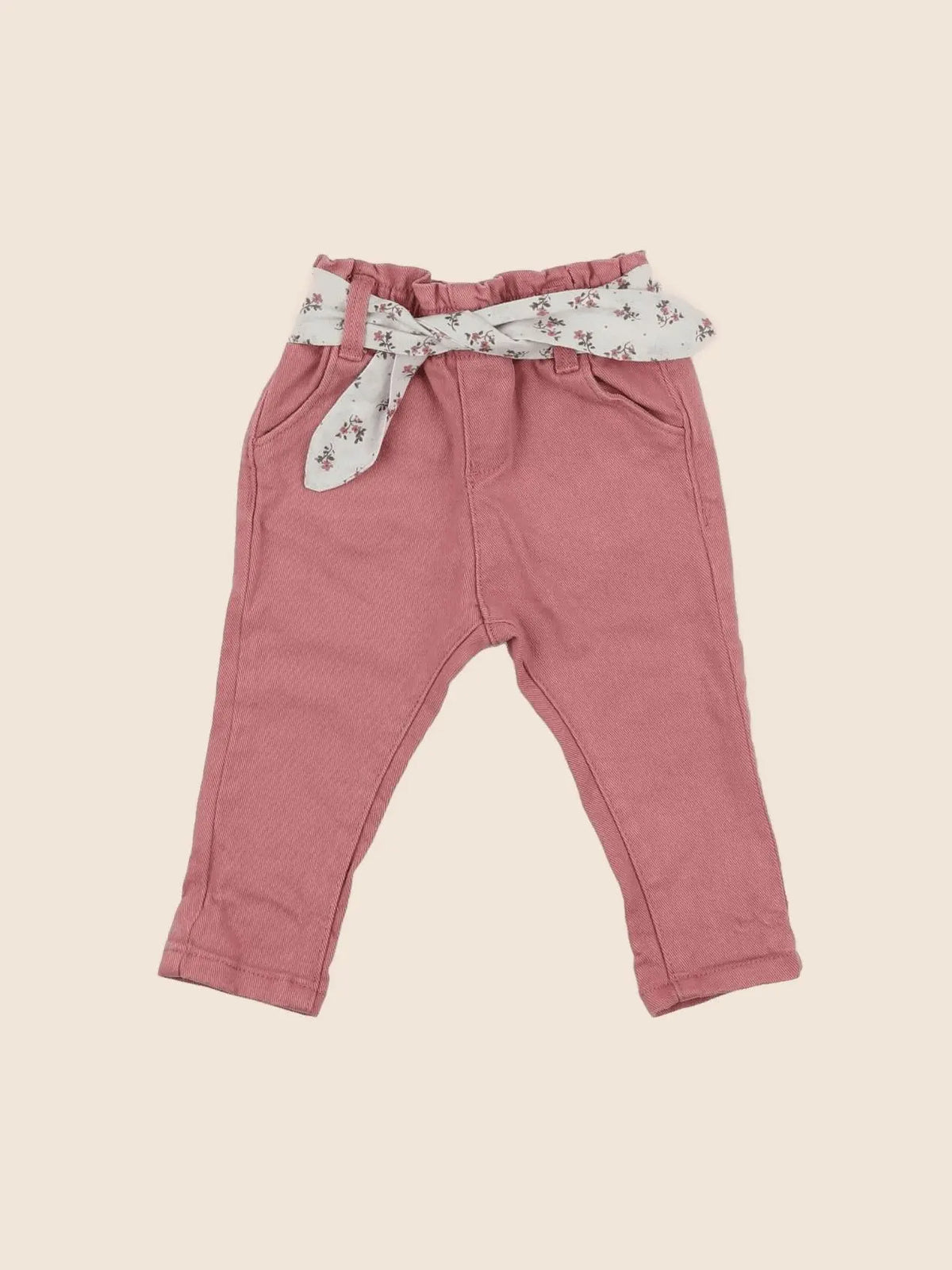 Vertbaudet - jean rose - 6 mois