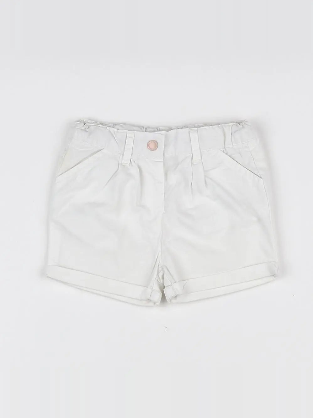 Vertbaudet - short blanc - 12 mois