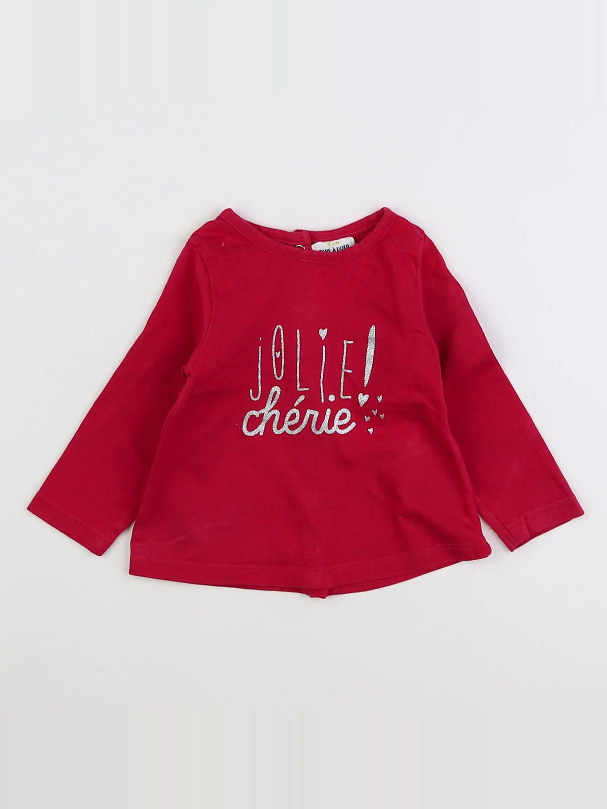 Tape à l'oeil - tee-shirt rose - 3 mois