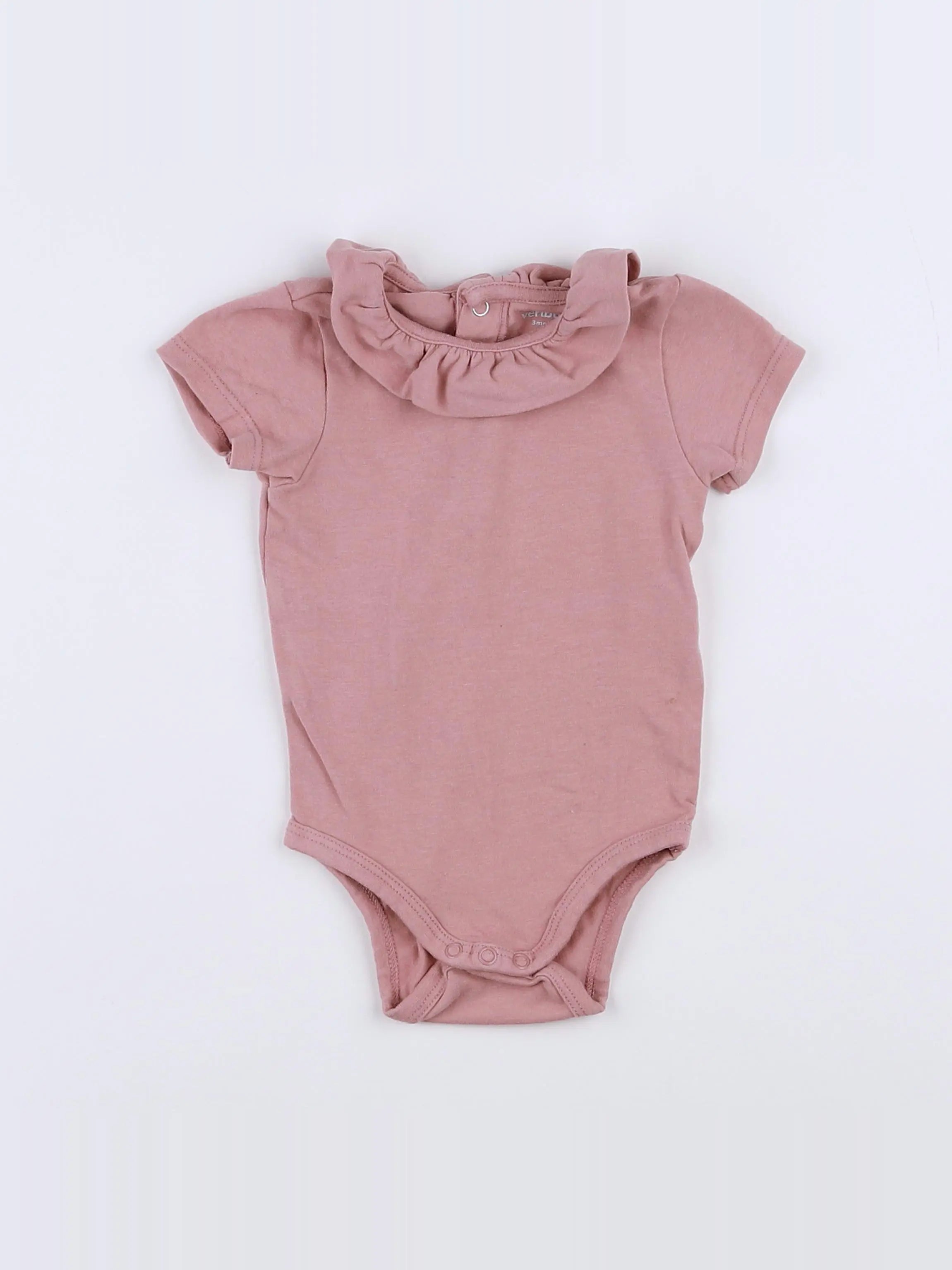Vertbaudet - body vetement rose - 3 mois