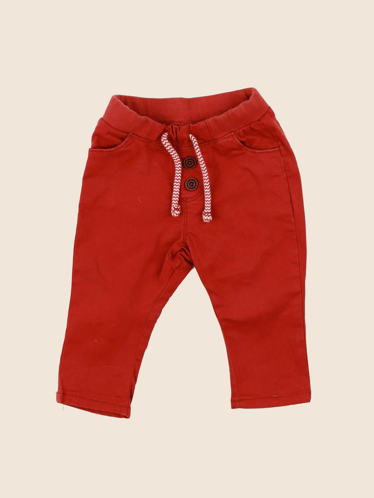 Tape à l'oeil - pantalon rouge - 9 mois