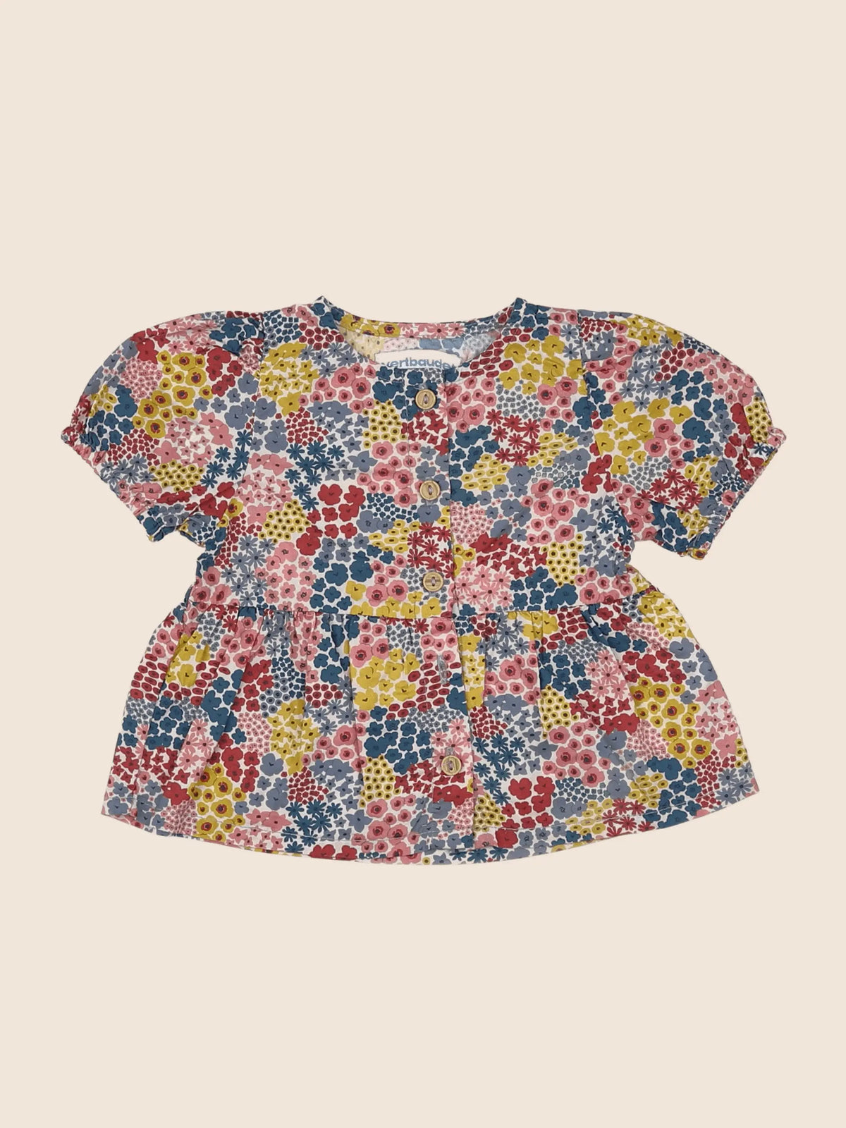 Vertbaudet - blouse multicolore - 3 mois