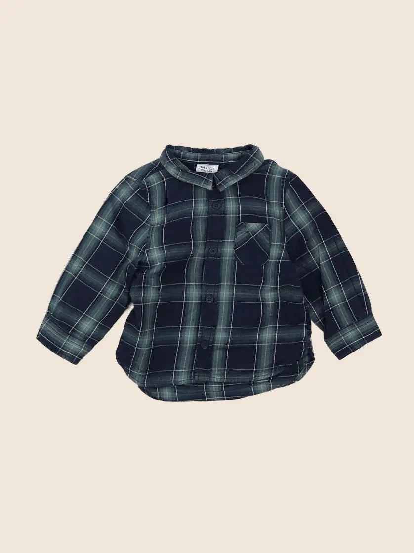 Tape à l'oeil - chemise bleu - 12 mois