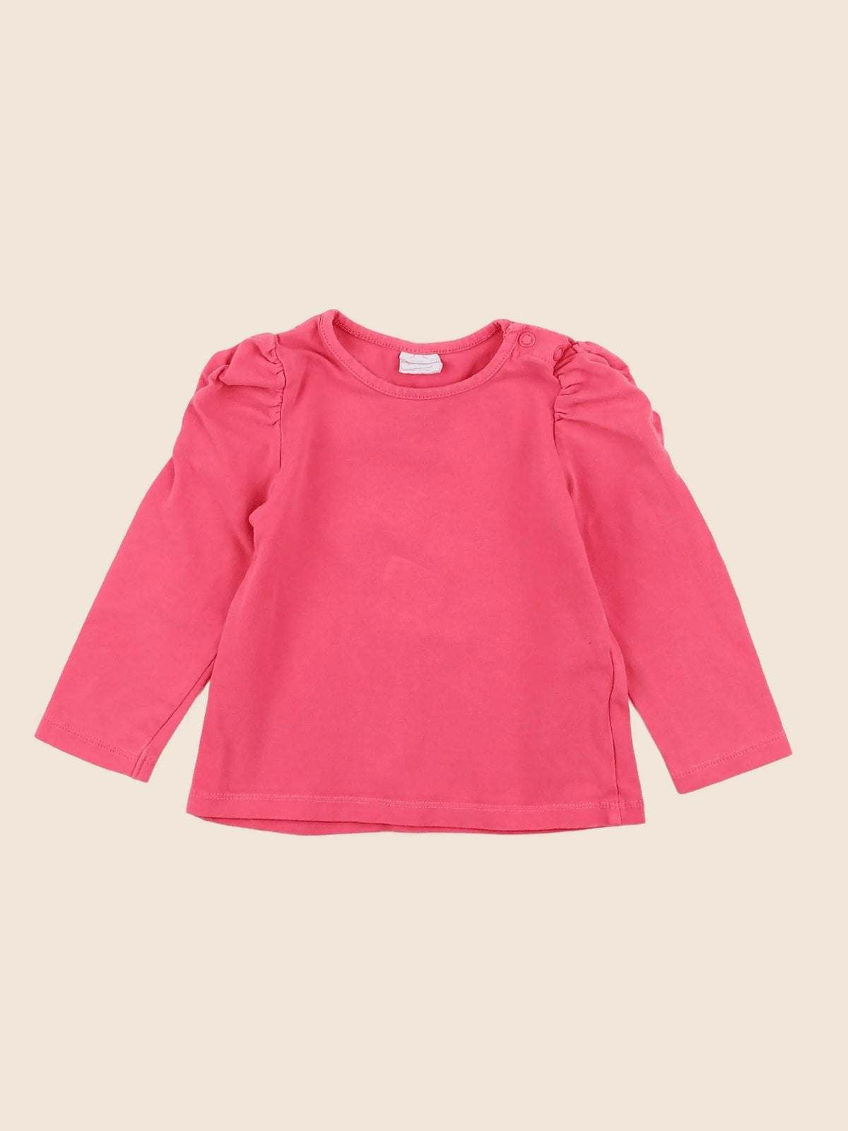 H&M - tee-shirt rose - 9/12 mois