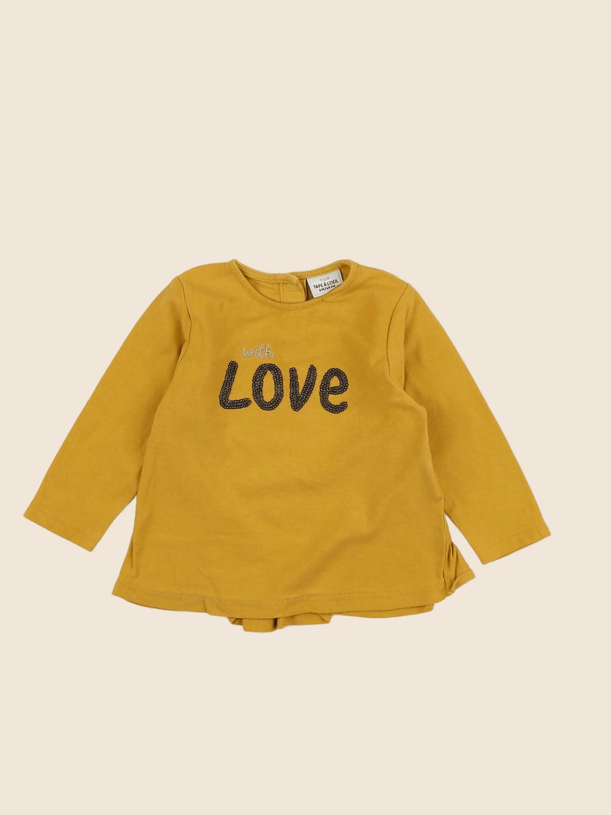 Tape à l'oeil - tee-shirt jaune - 6 mois