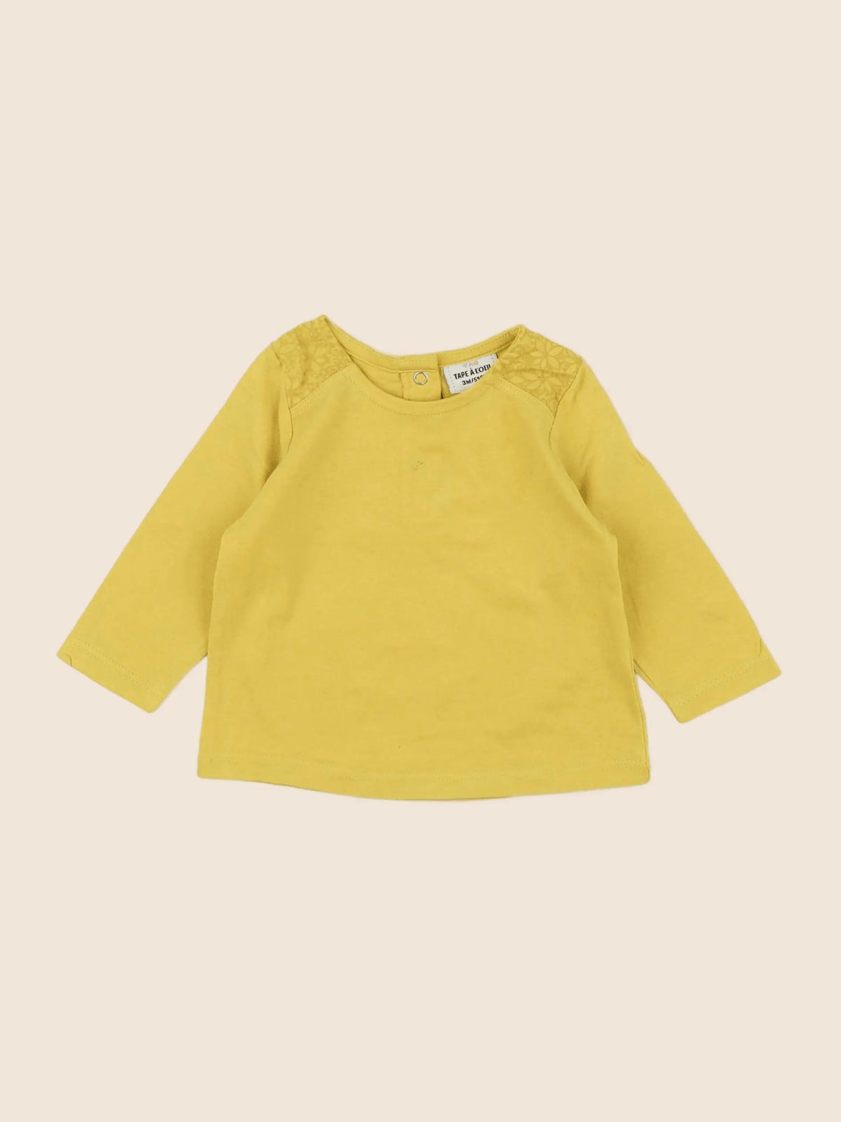 Tape à l'oeil - tee-shirt jaune - 3 mois
