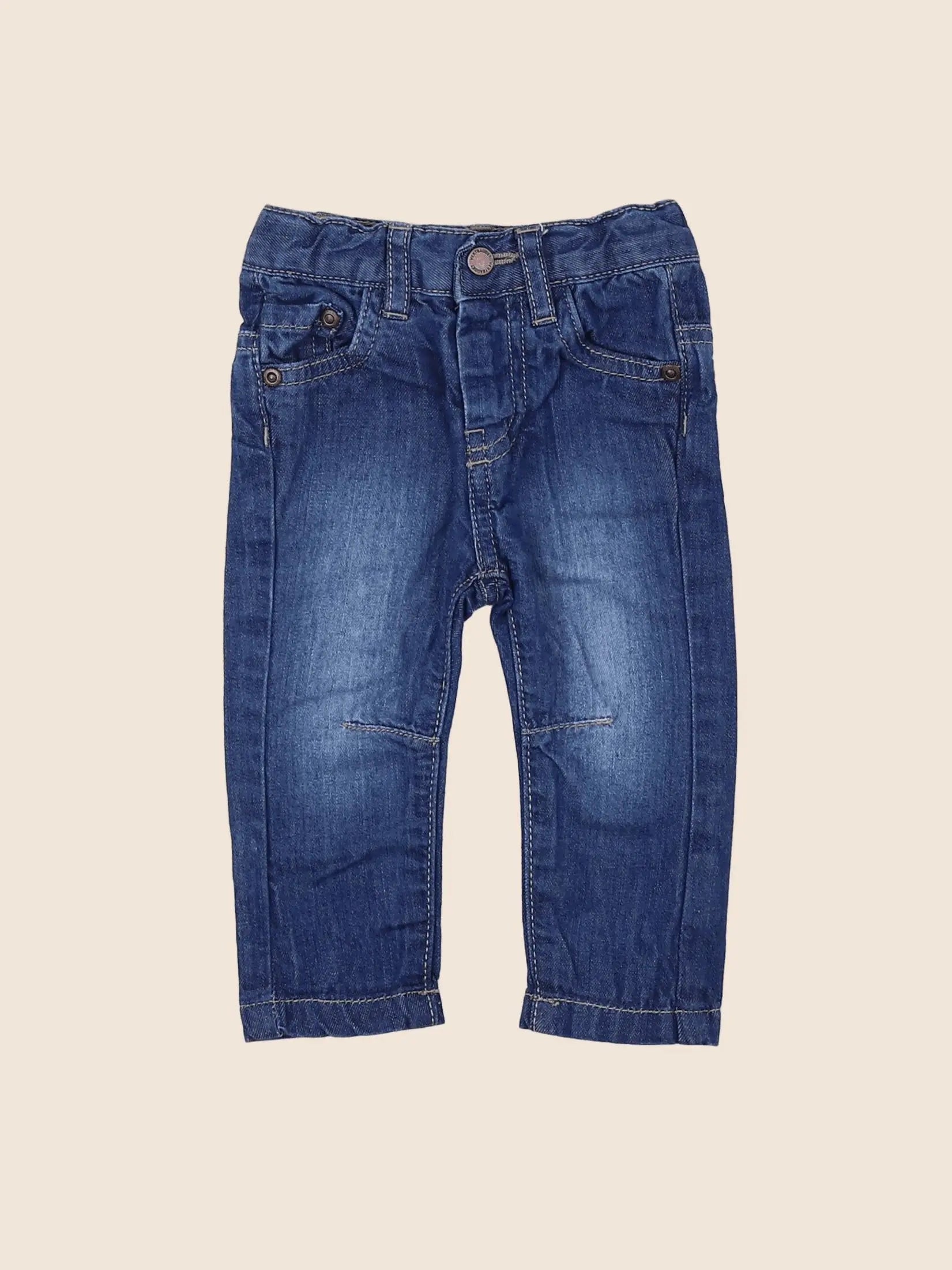 Vertbaudet - jean bleu - 3 mois