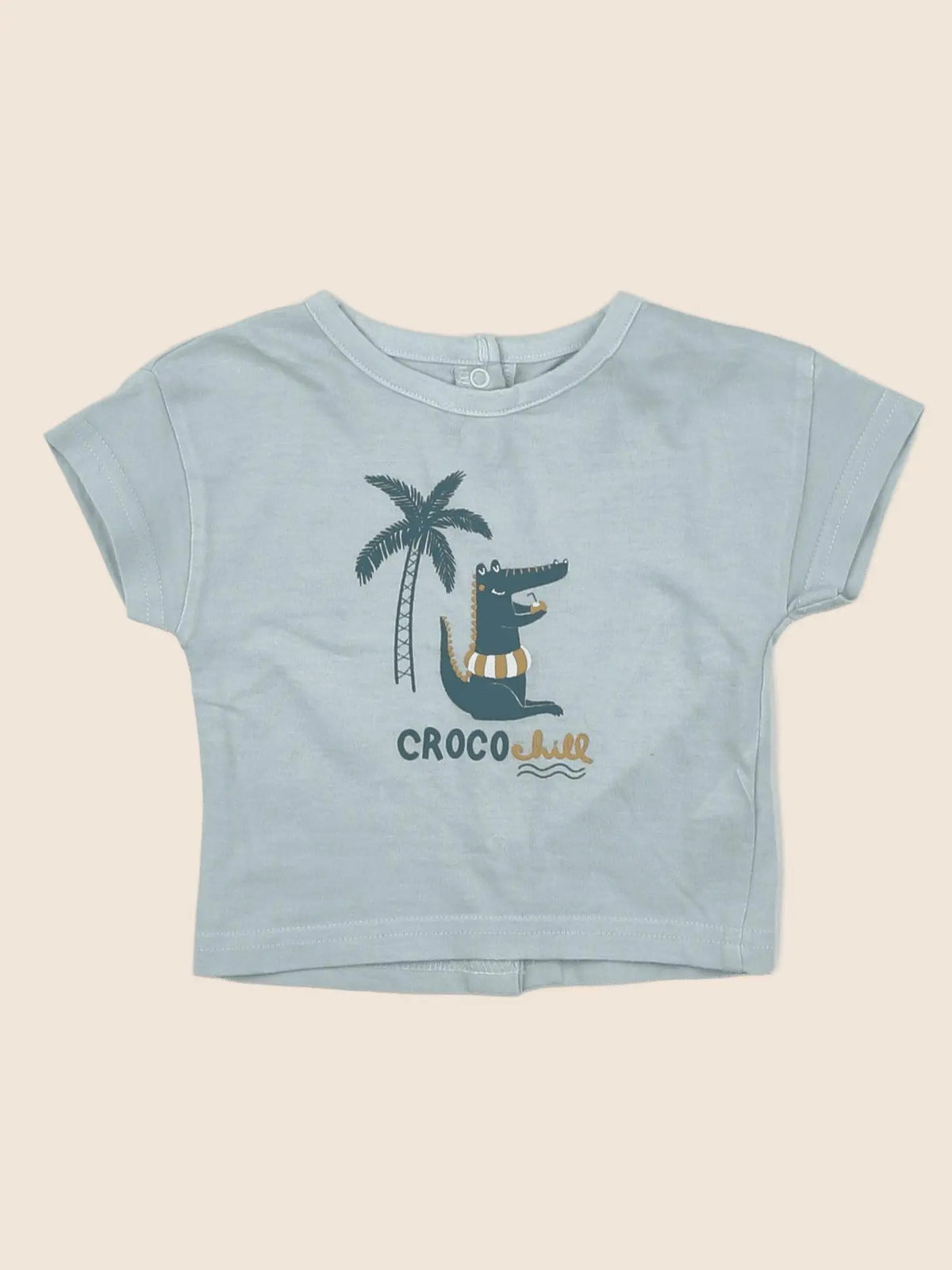 Vertbaudet - tee-shirt bleu - 3 mois