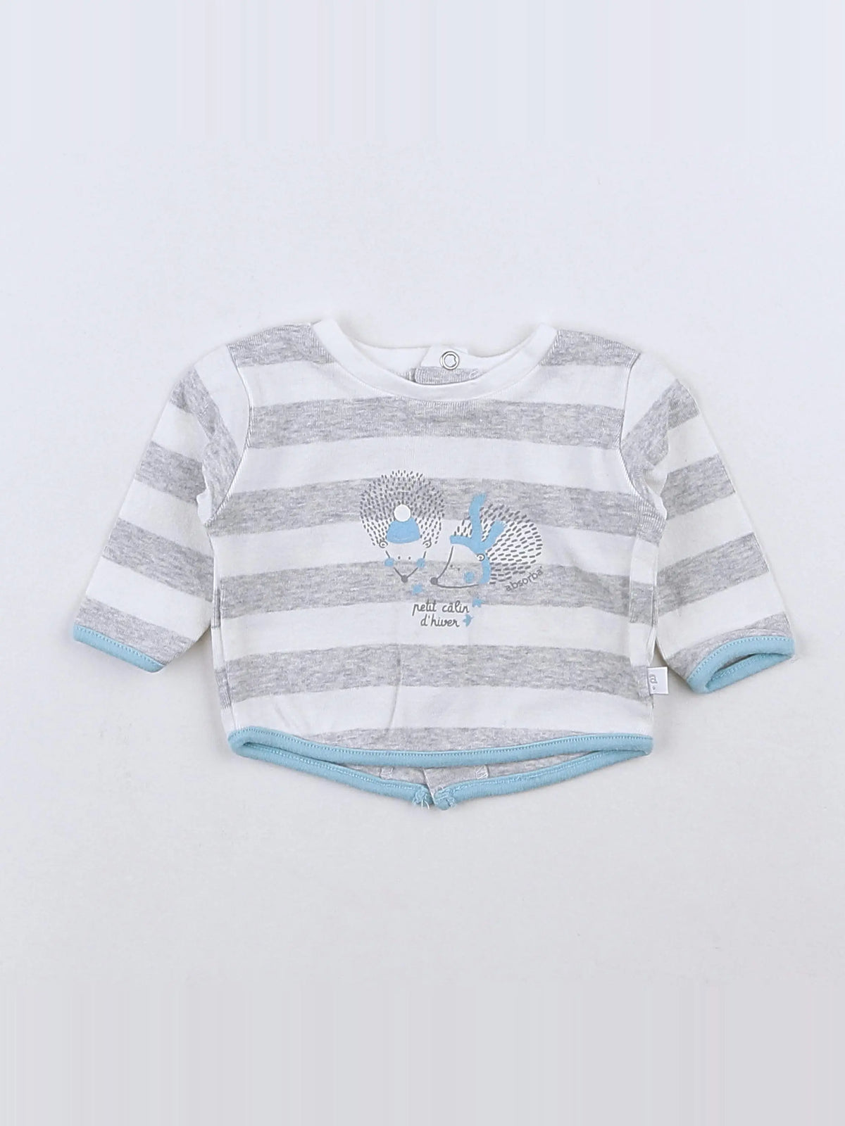 Absorba - tee-shirt gris - 0 mois