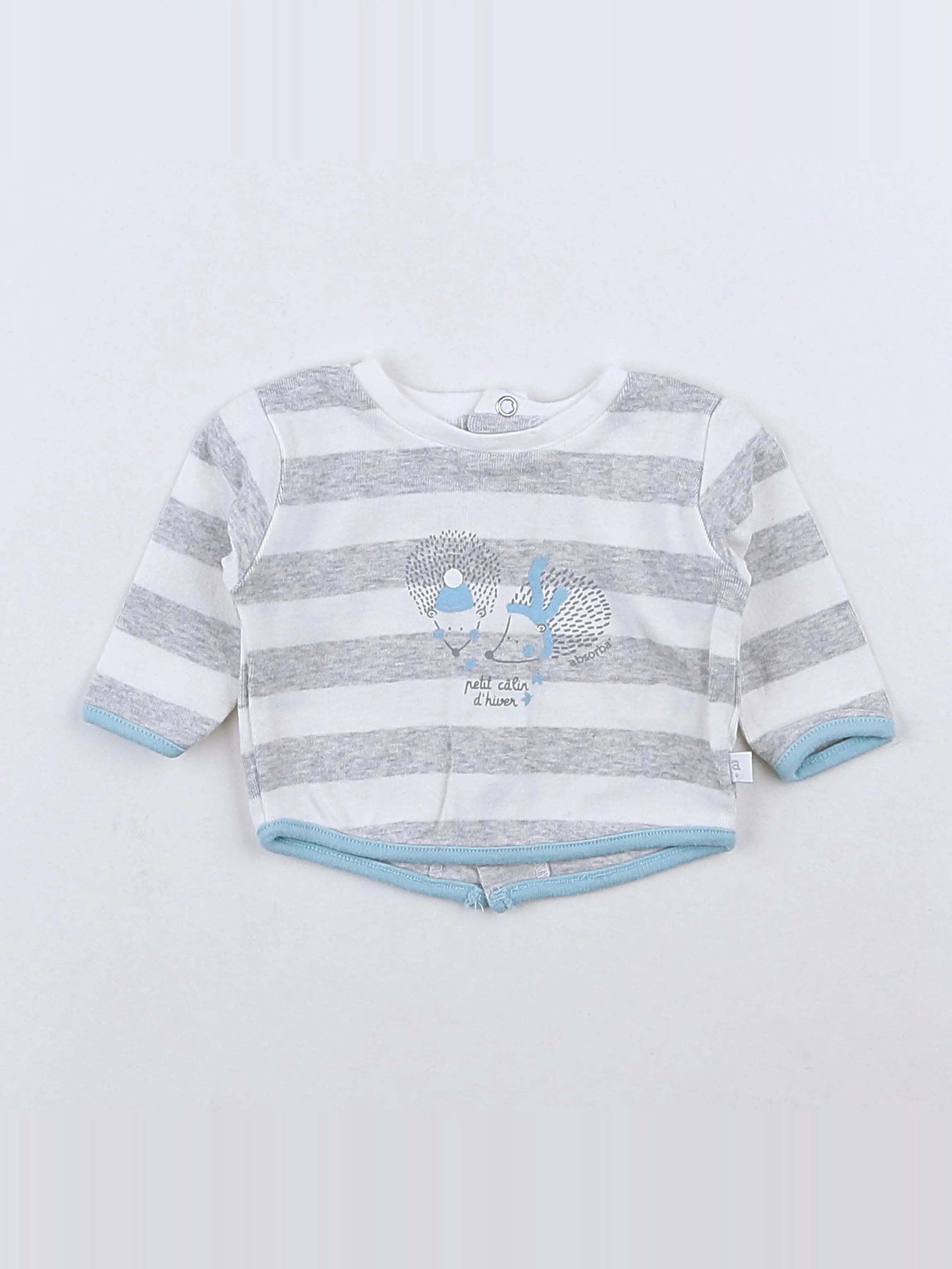 Absorba - tee-shirt gris - 0 mois