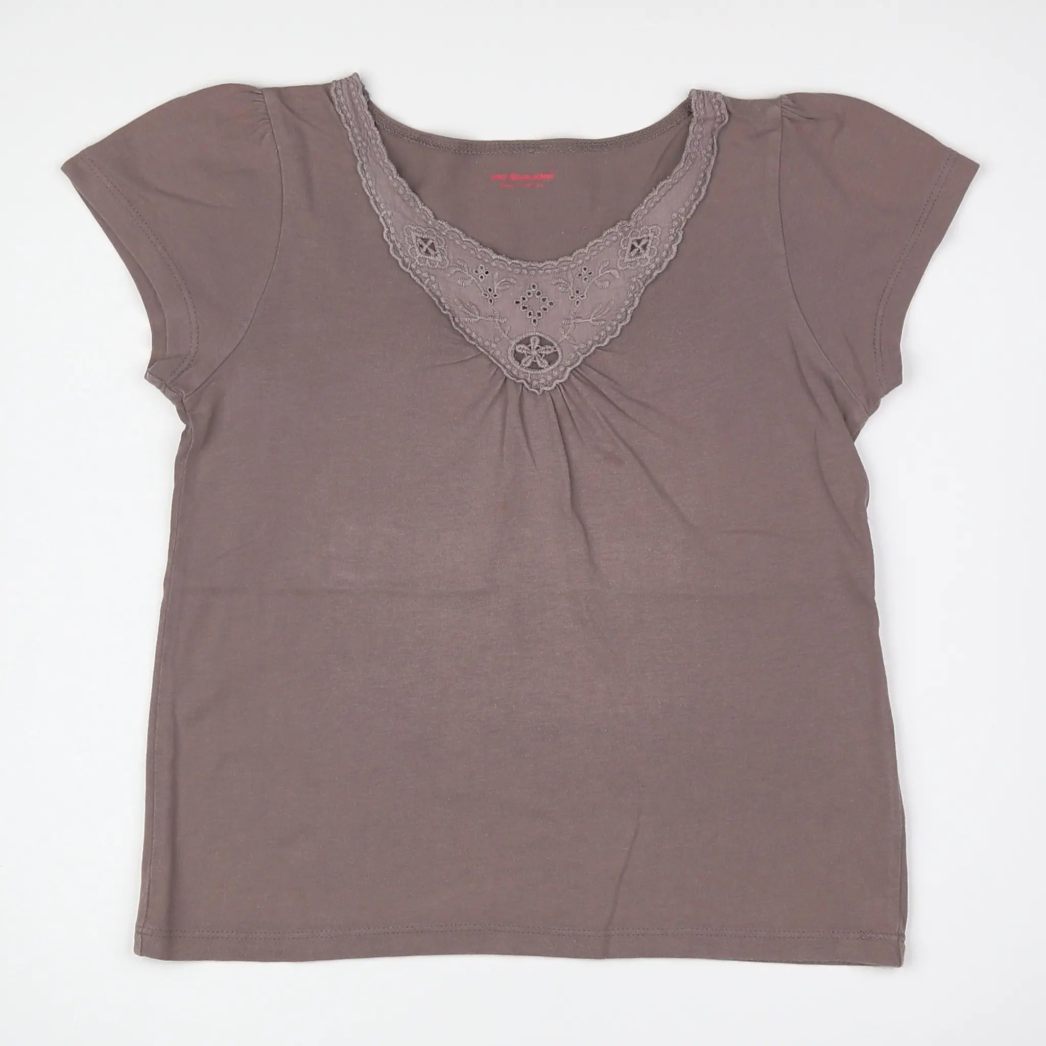 Vertbaudet - tee-shirt gris - 8 ans