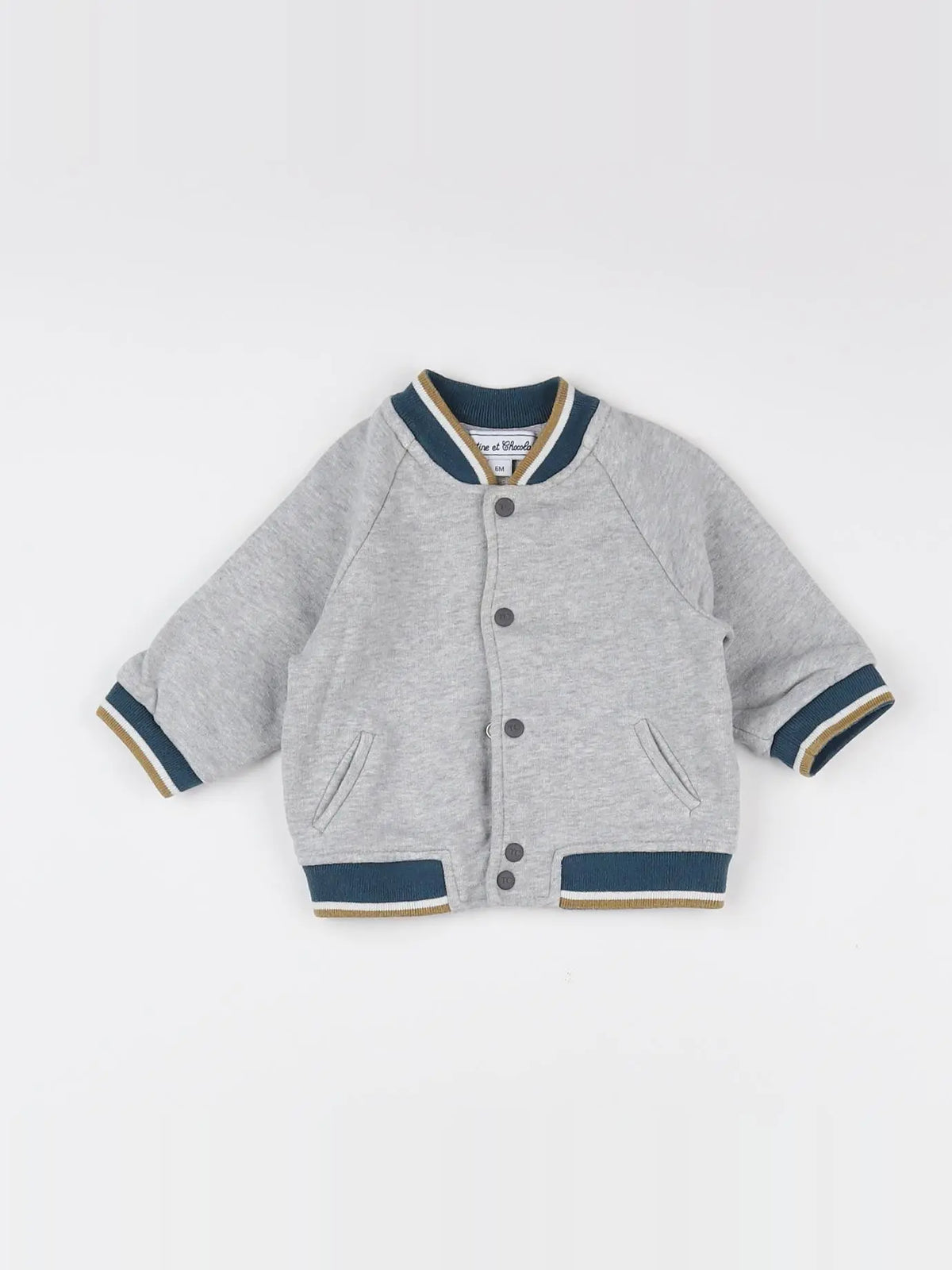 Tartine & Chocolat - sweat gris - 6 mois