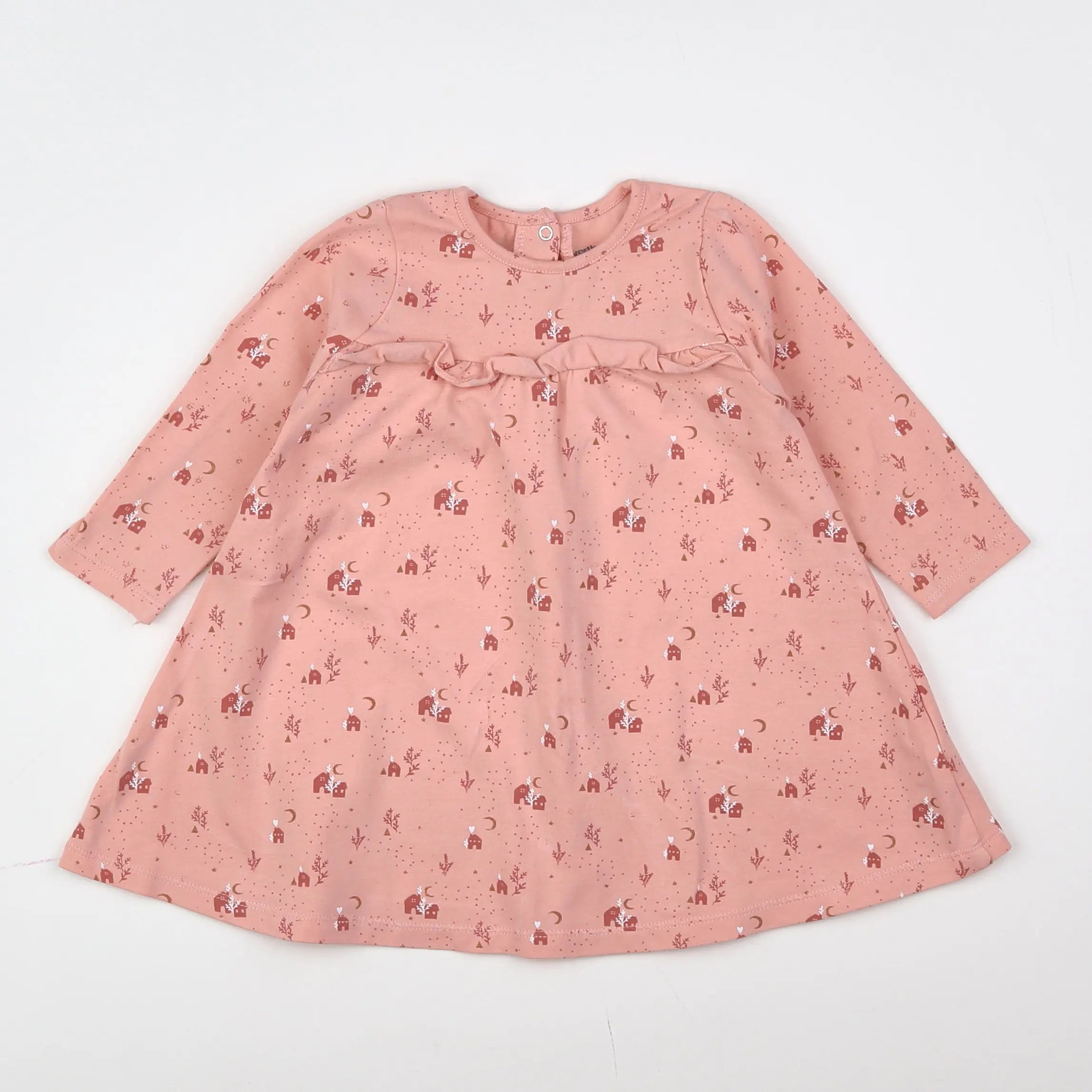 Vertbaudet - robe rose - 12 mois