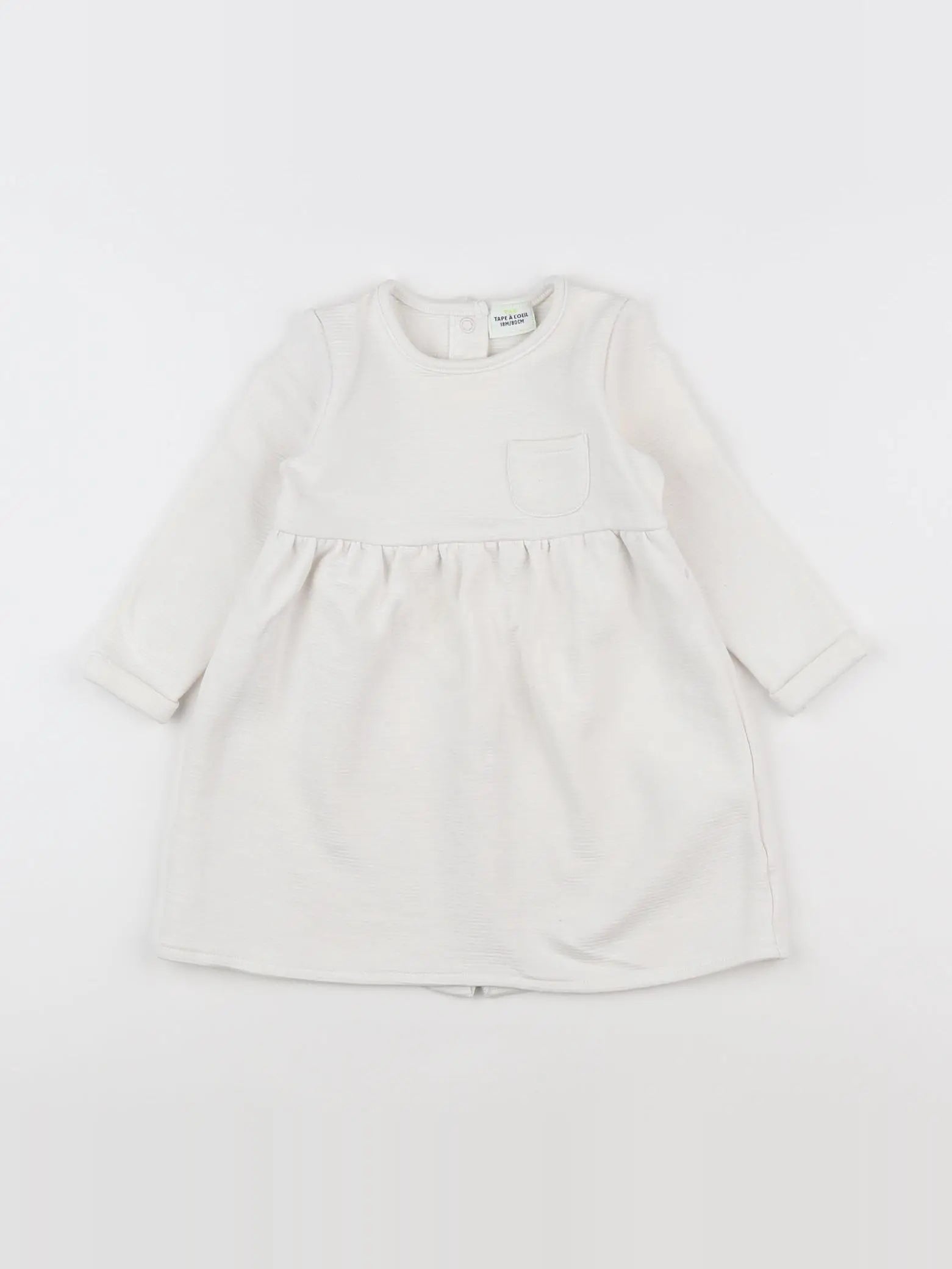 Tape à l'oeil - robe blanc - 18 mois