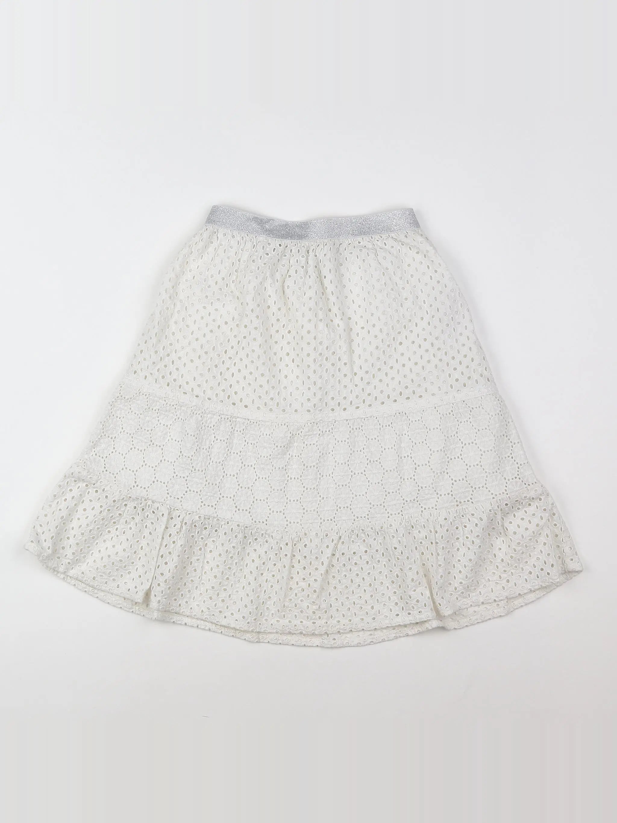 Vertbaudet - jupe blanc - 6 ans