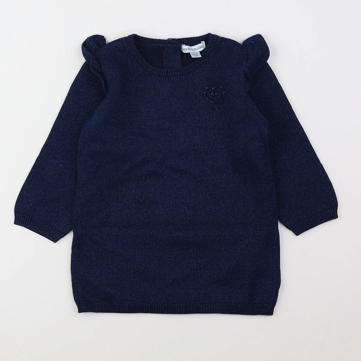 Vertbaudet - robe bleu - 12 mois