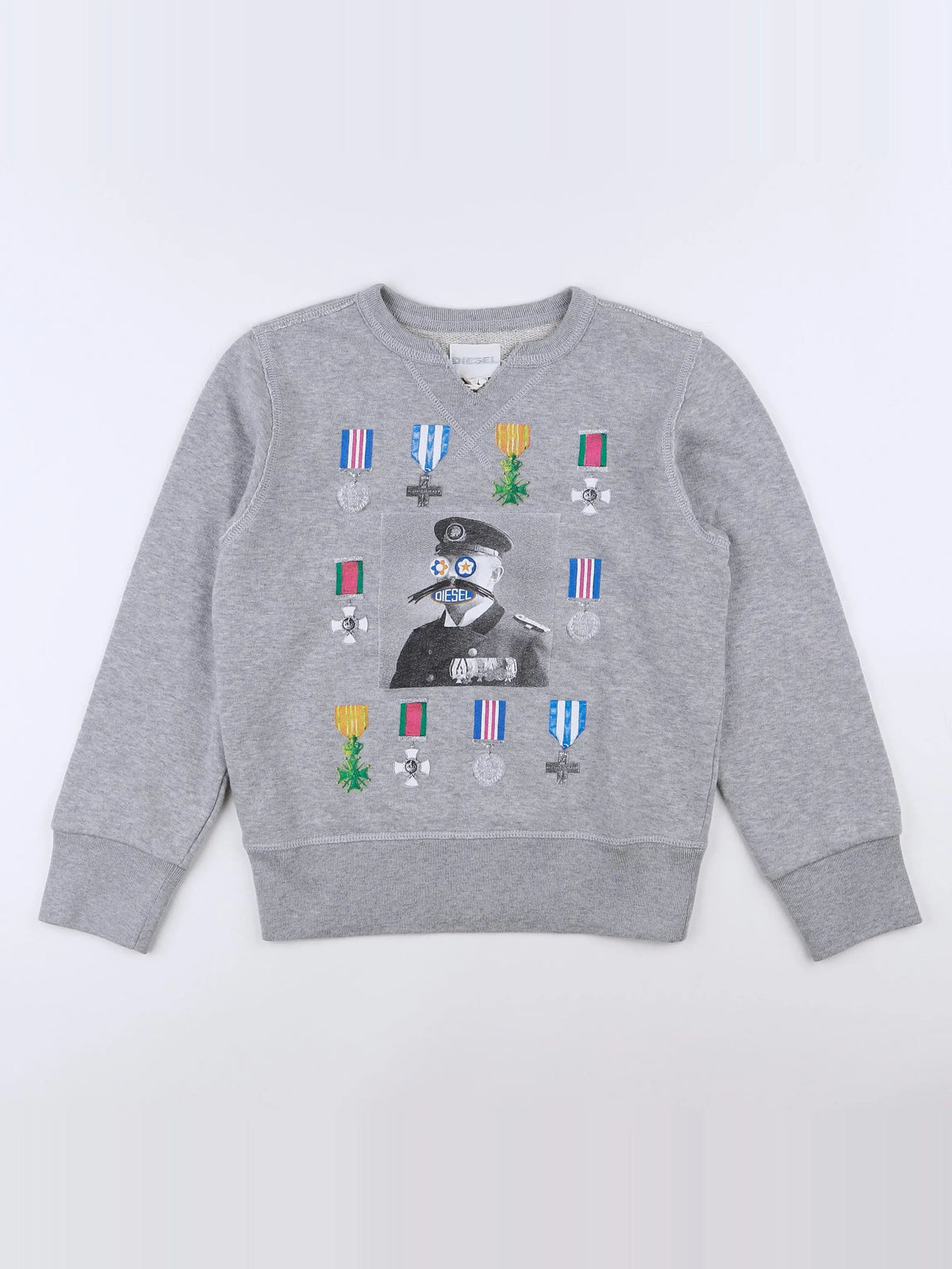 Diesel - sweat gris (état neuf) - 8 ans