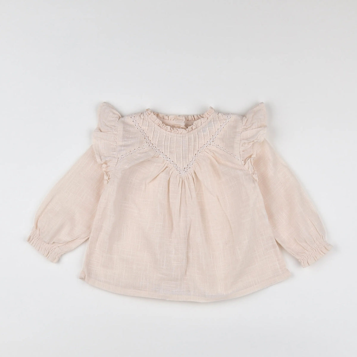 Vertbaudet - blouse beige - 12 mois