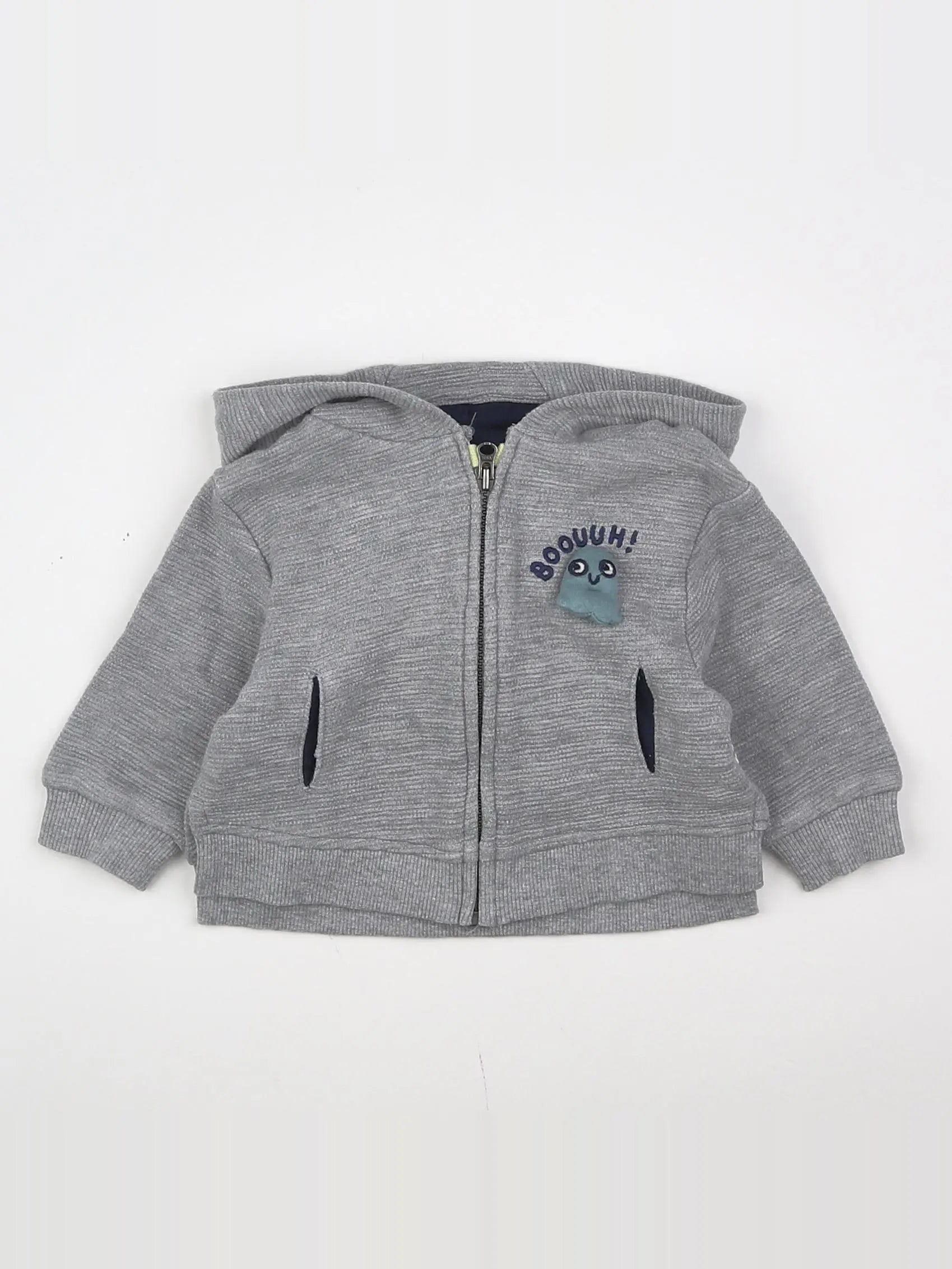 Tape à l'oeil - sweat gris - 3 mois