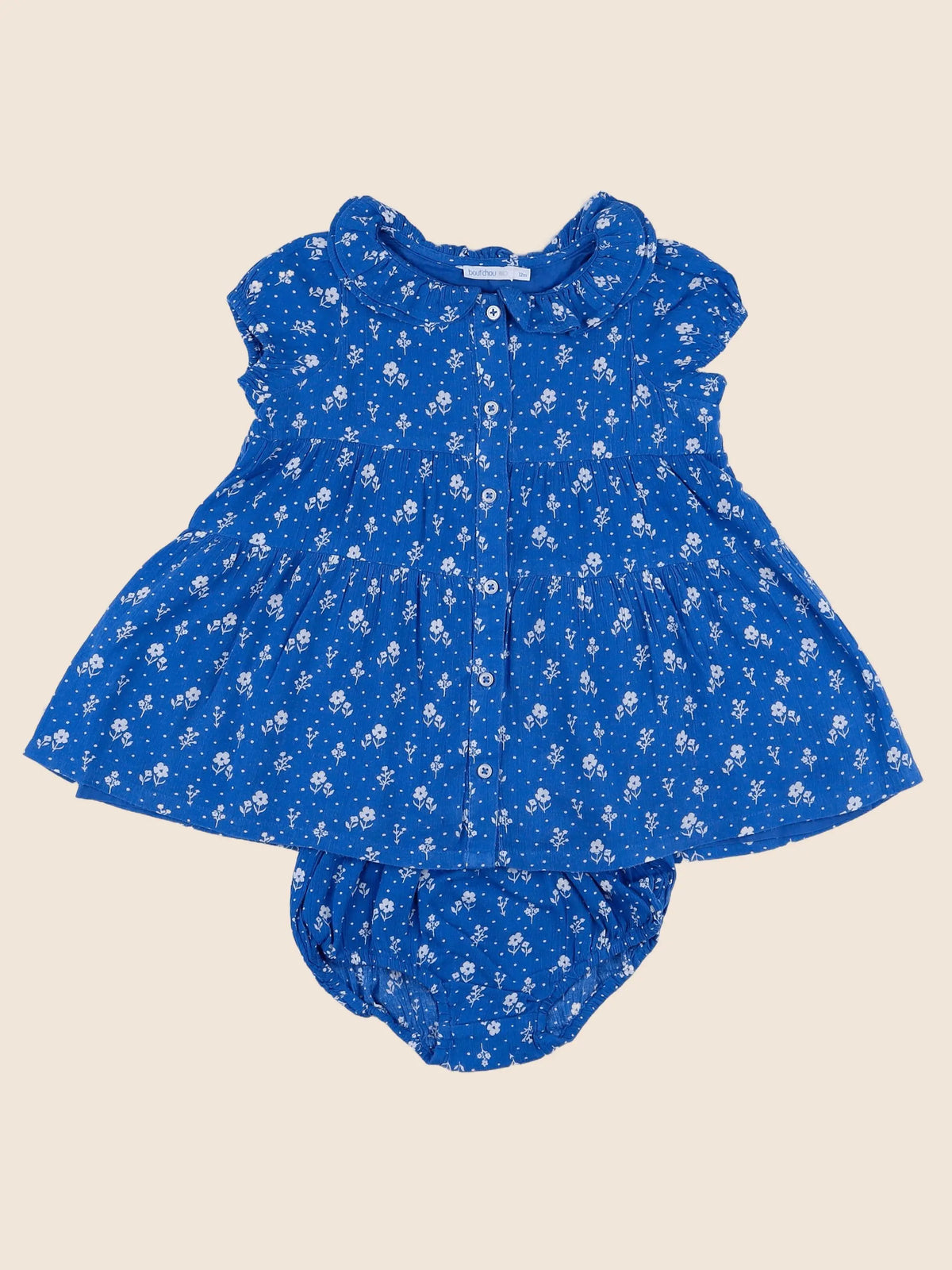Boutchou - robe bleu - 12 mois