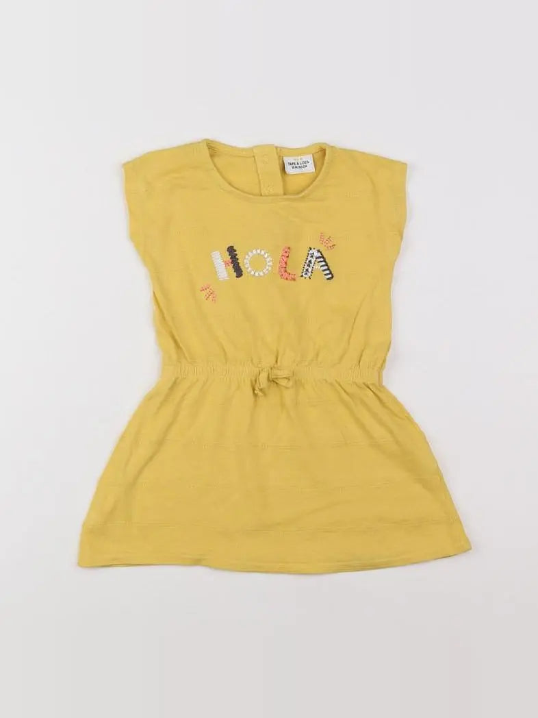 Tape à l'oeil - robe jaune - 18 mois