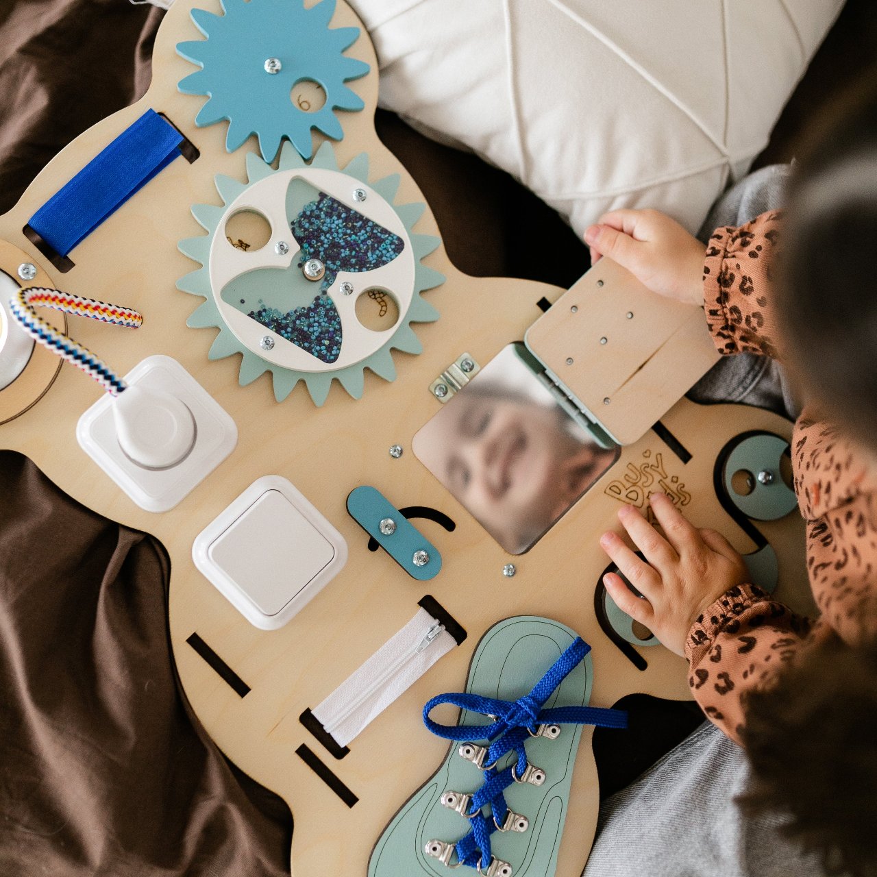 Busy Board «Ourson Curieux» - Jouet éducatif