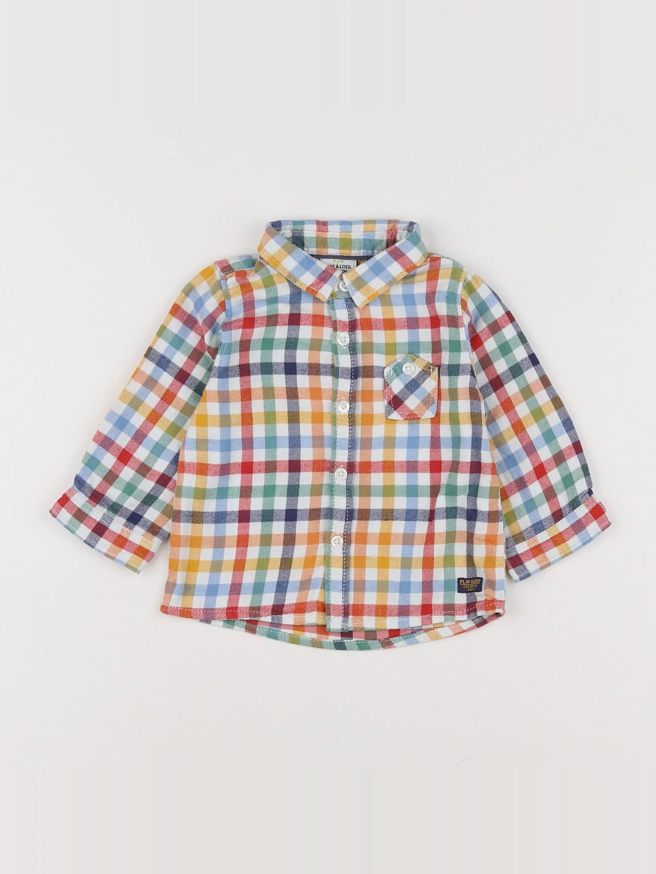 Tape à l'oeil - chemise multicolore - 9 mois