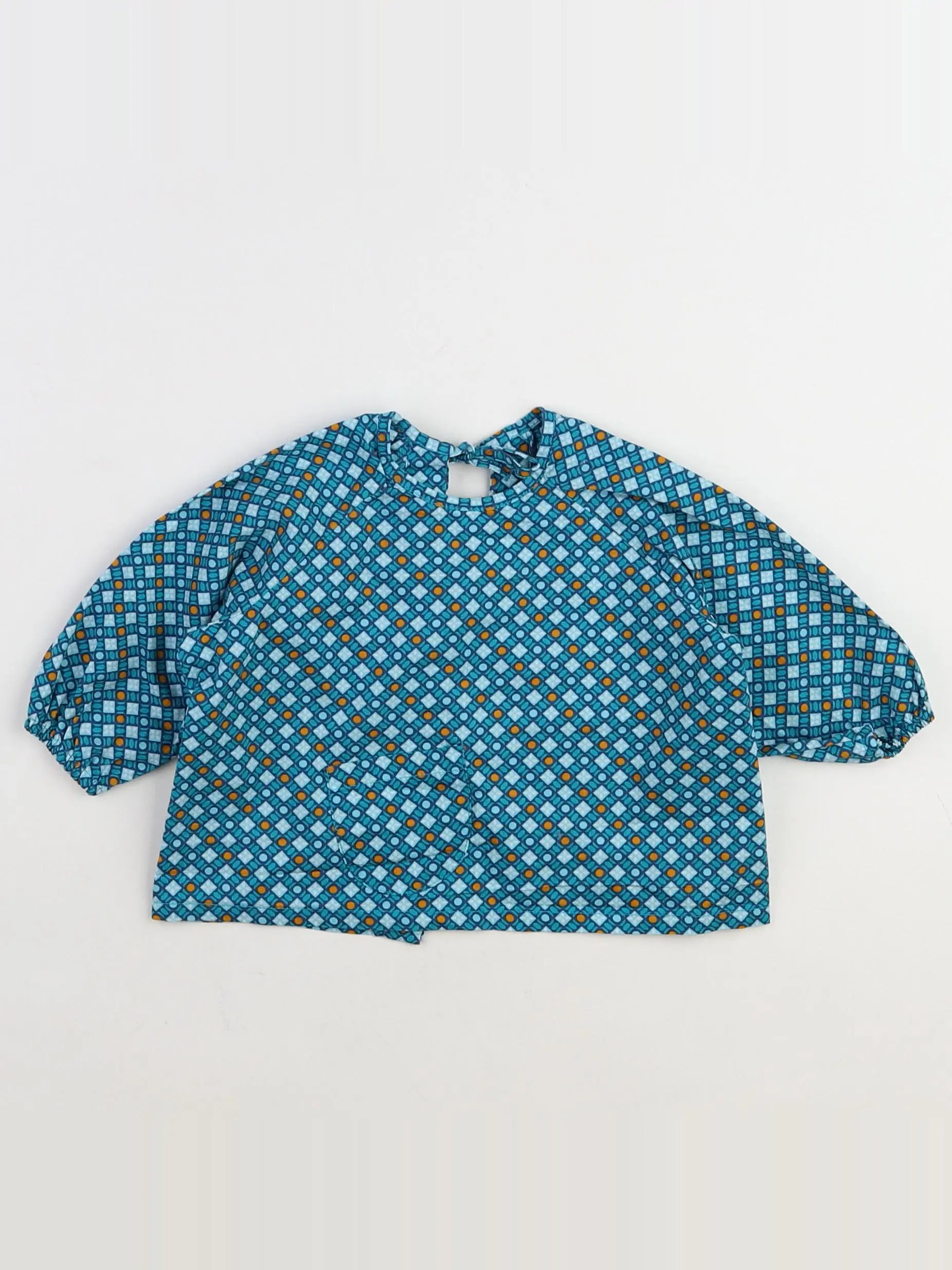 Petit Pan - blouse bleu - 3 mois
